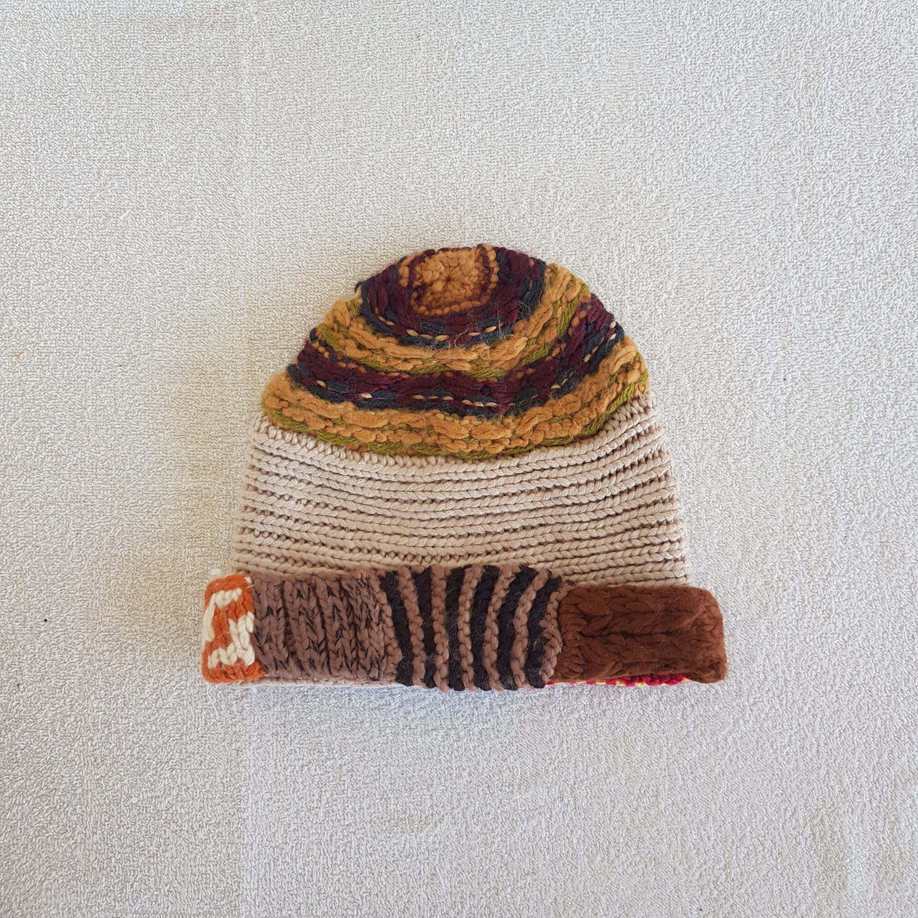 Japanese Brand Vintage Japanese Beanie Cable Knit Crochet Snow Caps Ski Hat Size ONE SIZE - 5 Thumbnail