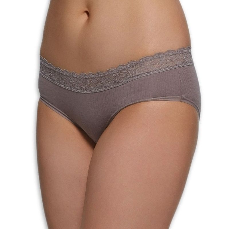 Other Felina Panty Lace Trimmed Hipster Bikini Cut Brown M NWOT Size ONE SIZE - 1 Thumbnail