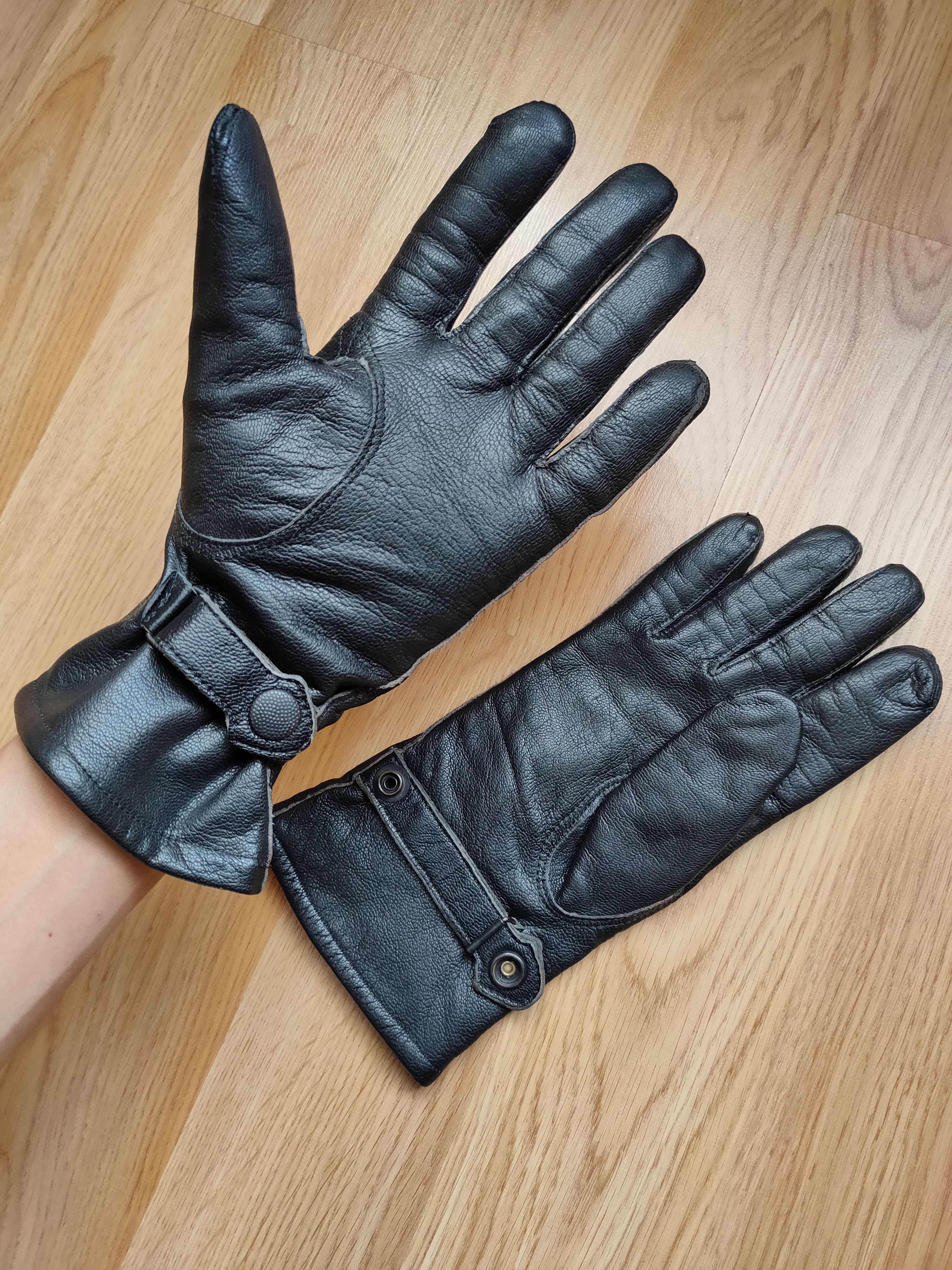 Designer Vintage Y2K Mens Leather Gloves KMA88 Size ONE SIZE - 8 Thumbnail