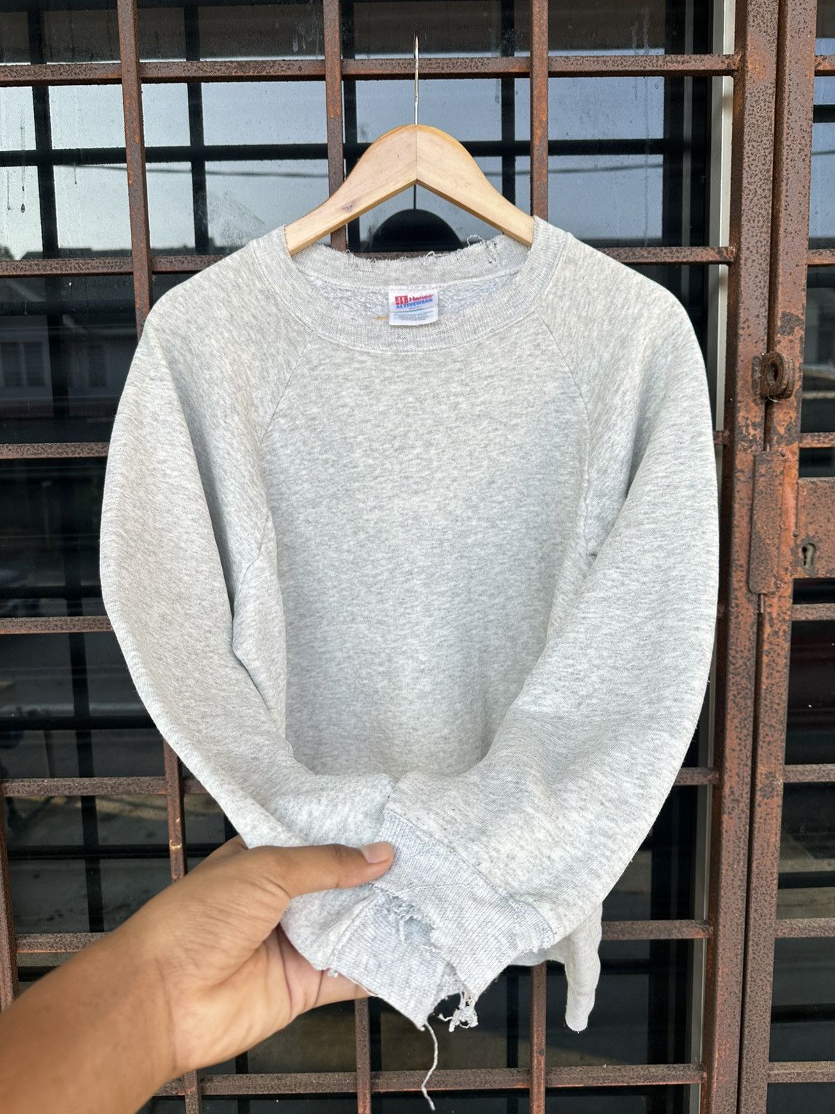 Vintage Sun Faded Thrashed Distressed ERD Grunge Boxy Crewneck Size US S / EU 44-46 / 1 - 3 Thumbnail
