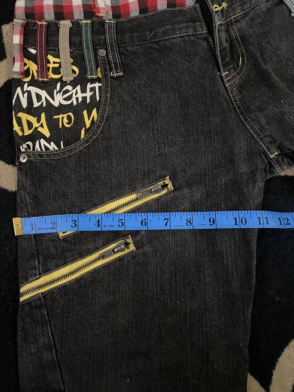 Japanese Brand 🔥RARE🔥🔥Vintage Antfui Painting Pocket Punk Design Style Size US 33 - 16 Thumbnail