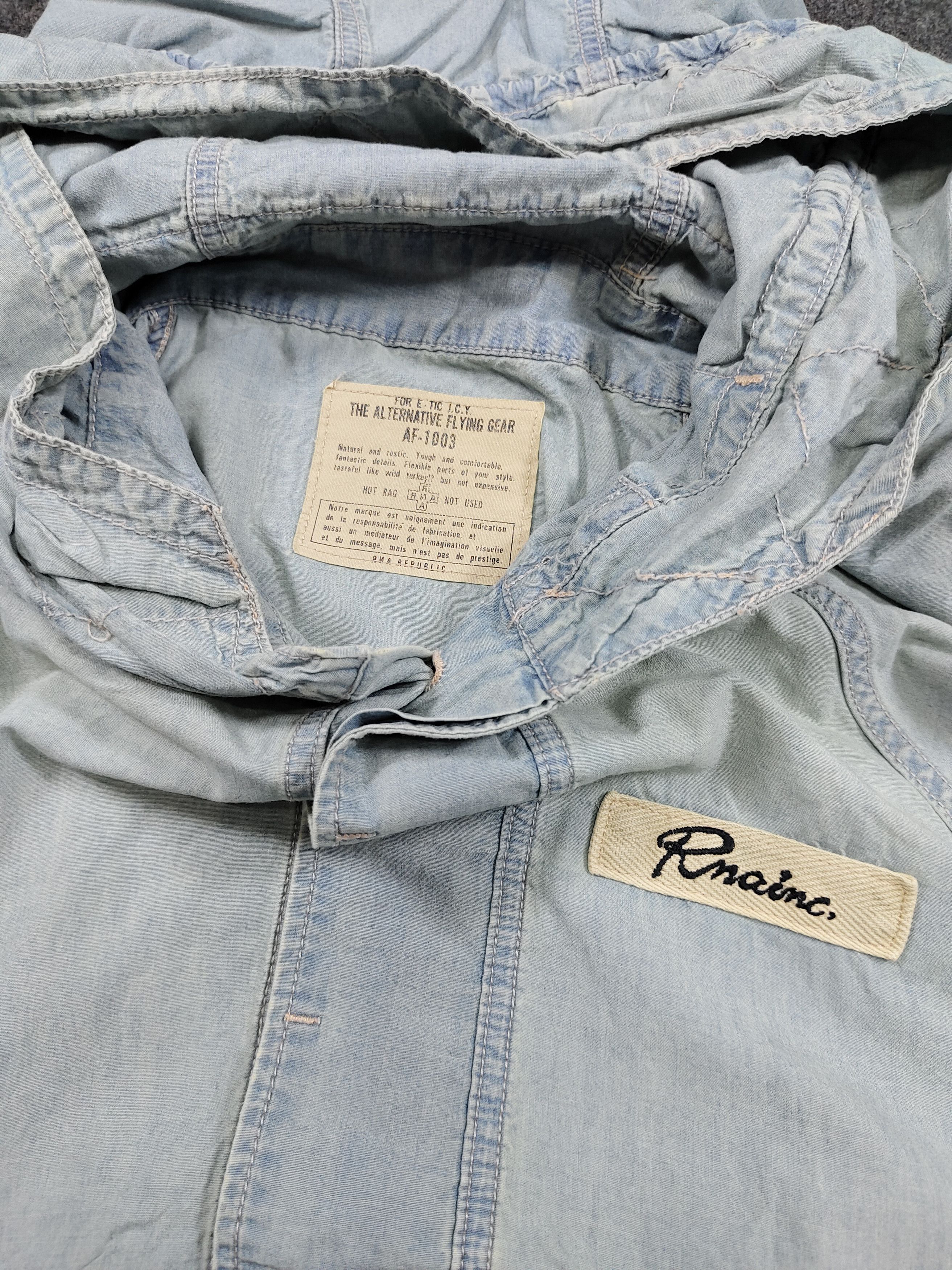 Japanese Brand 00s RNA Inc🇯🇵 Flying gear Batwing Washed Dolman Jacket Size L / US 10 / IT 46 - 4 Thumbnail