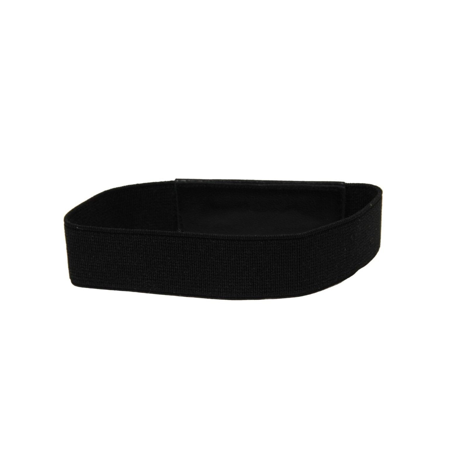 Alaia Logo Wristband Bracelet Black Tan Leather Elasticti Size ONE SIZE - 3 Thumbnail