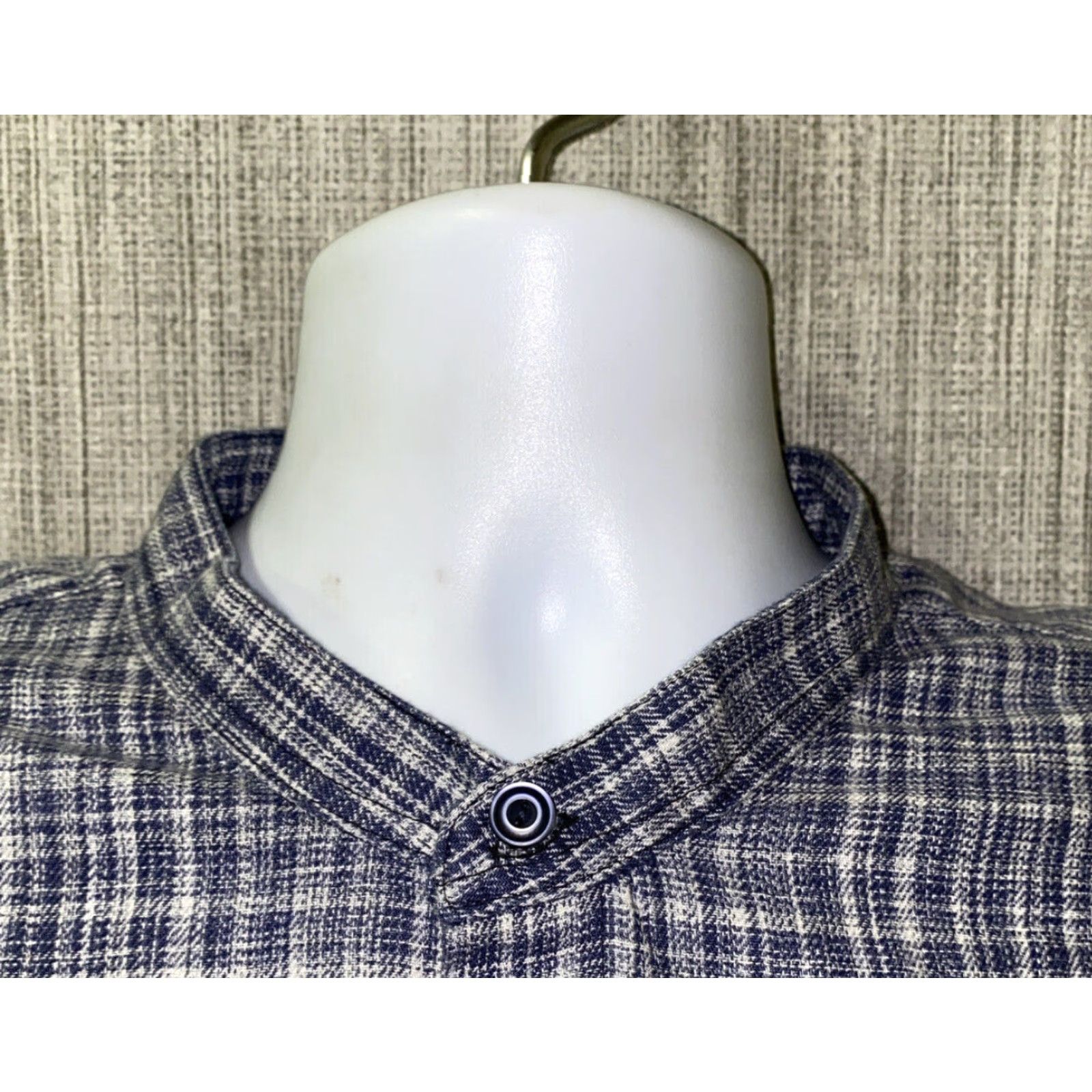 Armani Exchange Armini Exchange Mens Button-Up Shirt Long Sleeve Blue White 2XL Collared Casual Colorful Check Size US XXL / EU 58 / 5 - 3 Thumbnail
