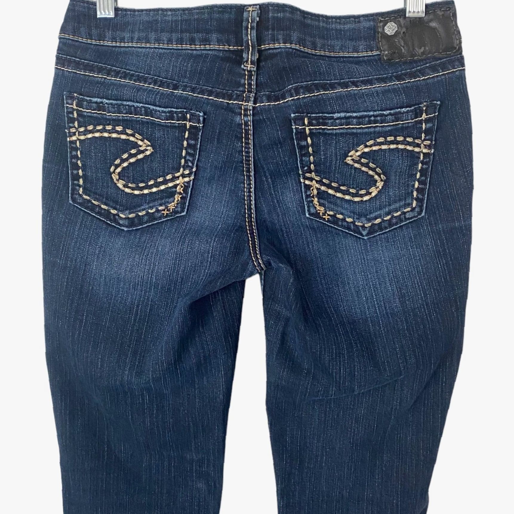 Silver Jeans Co. Silver Jeans Co. Aiko Jeans Women's 26X31 Blue Denim Bootcut Low-Rise Mid-Slim Size 26" / US 2 / IT 38 - 6 Thumbnail