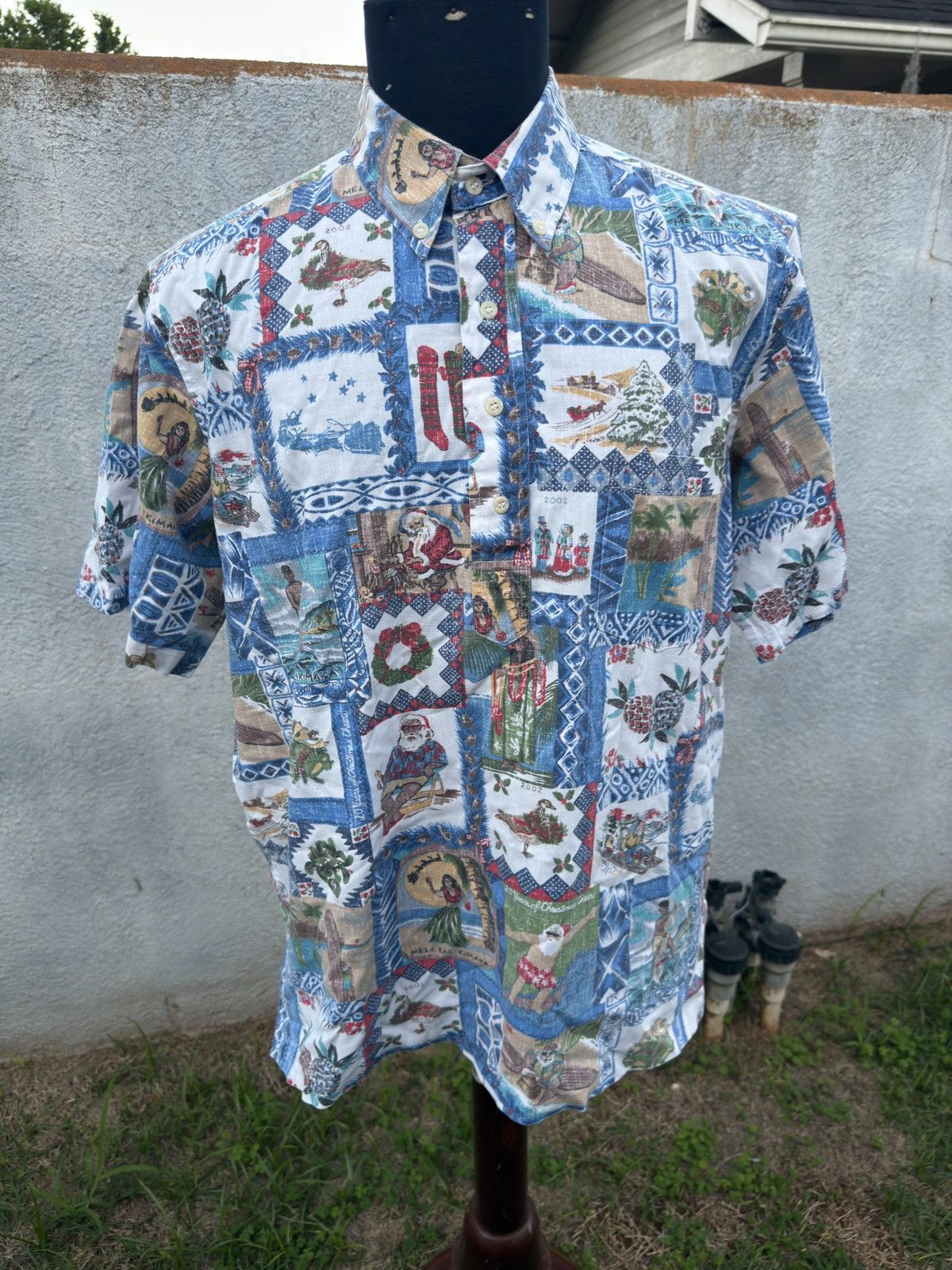 Reyn Spooner PreOwned Reyn Spooner Mele Kalikimaka Christmas 2002 Men's L Size US L / EU 52-54 / 3 - 1 Thumbnail
