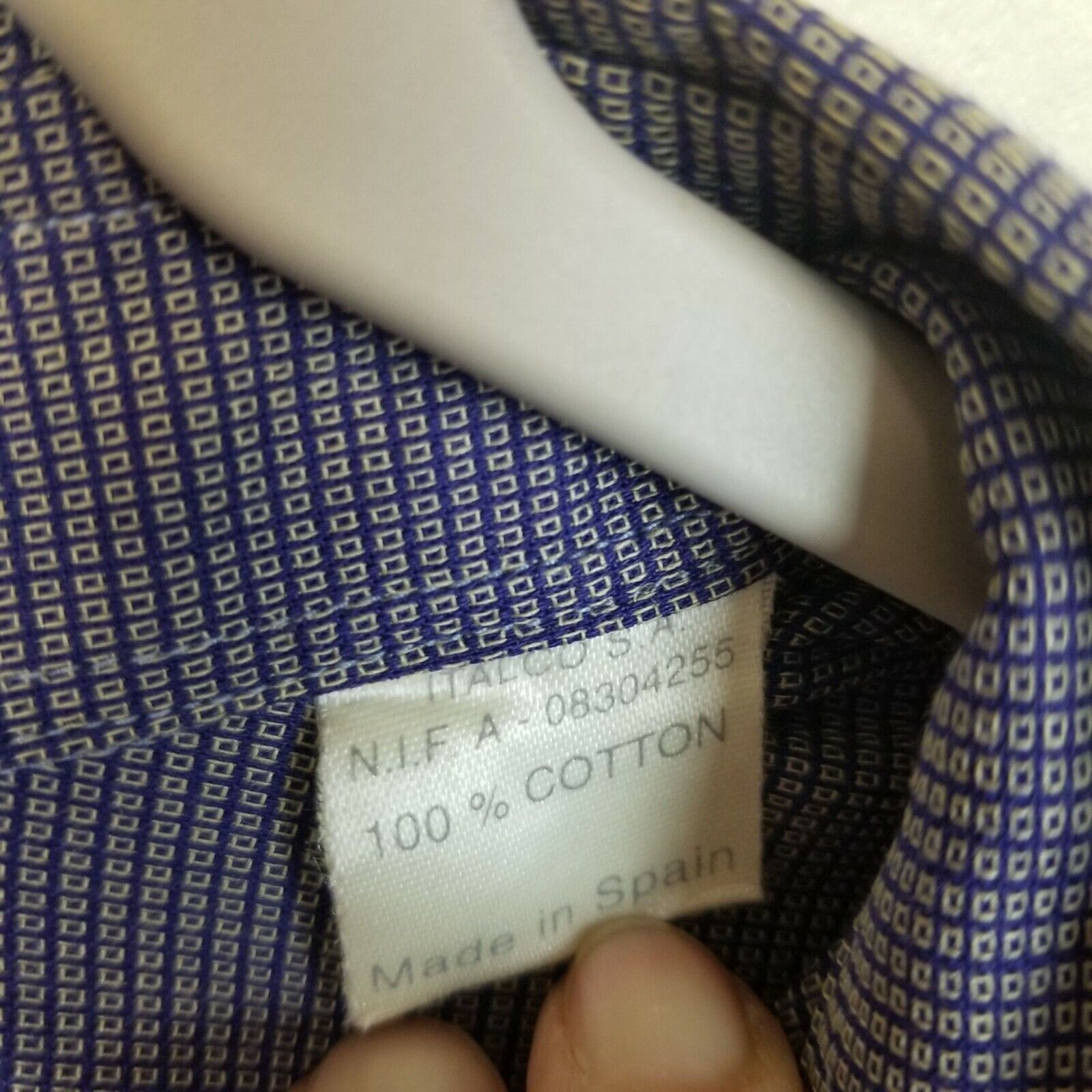 Ermenegildo Zegna Ermenegildo Zegna Soft Men Geometric Dress Shirt 37 Designer Size US S / EU 44-46 / 1 - 7 Thumbnail