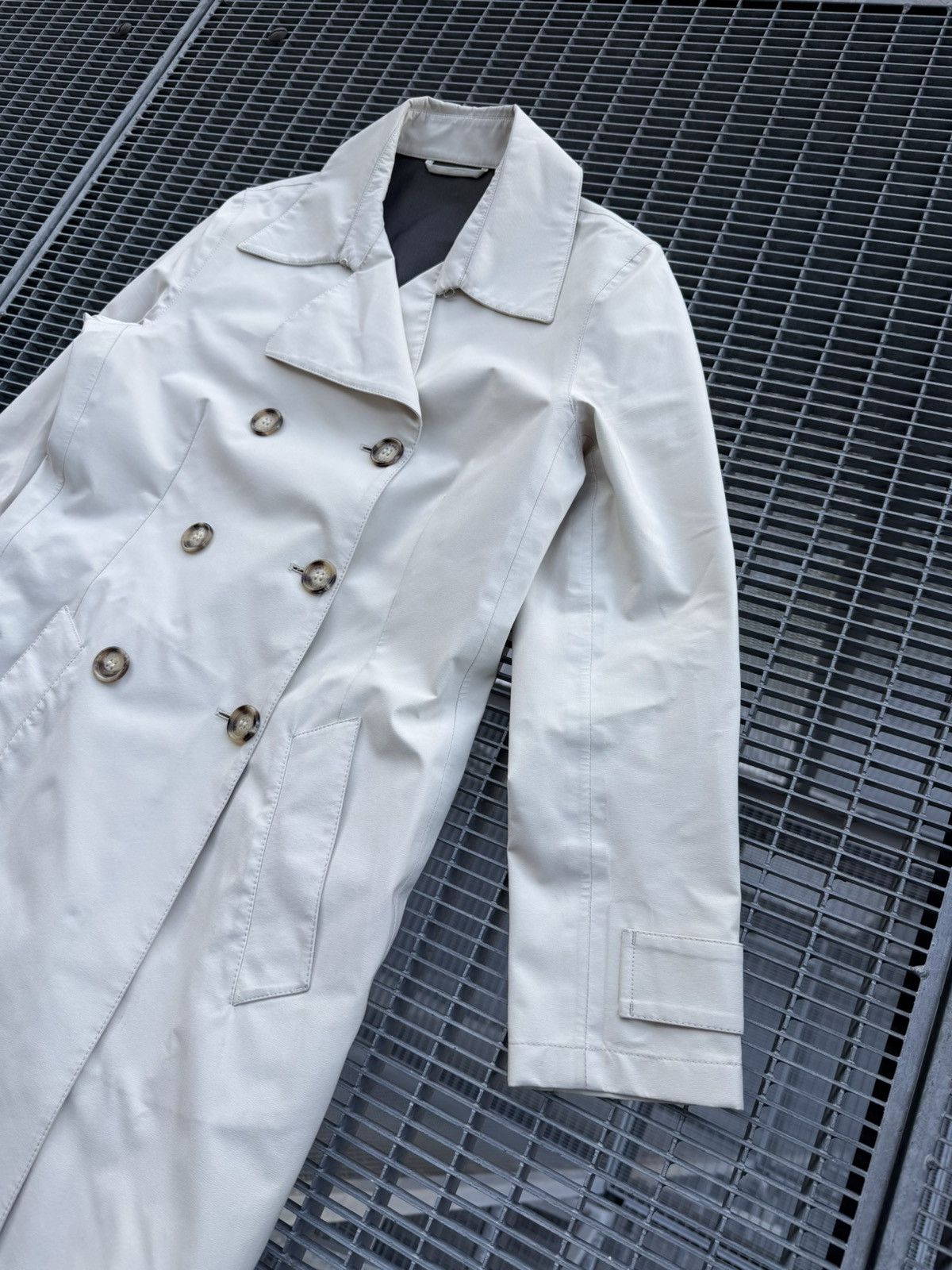 Prada Prada Double Breasted Wind Stopper Waterproof Coat Size L / US 10 / IT 46 - 3 Thumbnail
