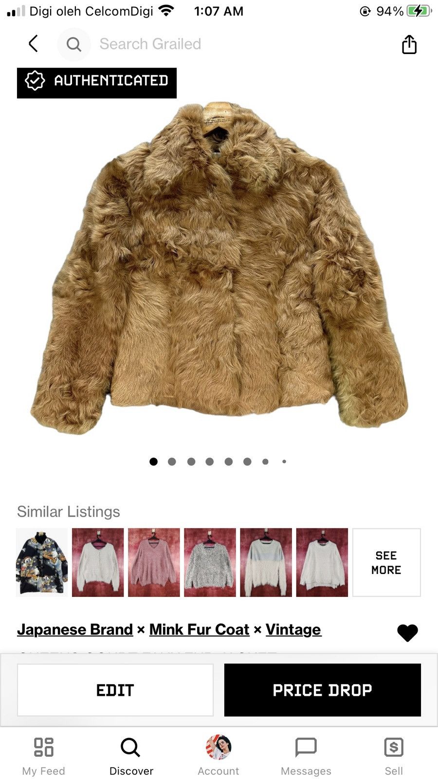 Japanese Brand QUEENS COURT FUR JACKET #8287-001 Size XS / US 0-2 / IT 36-38 - 12 Thumbnail