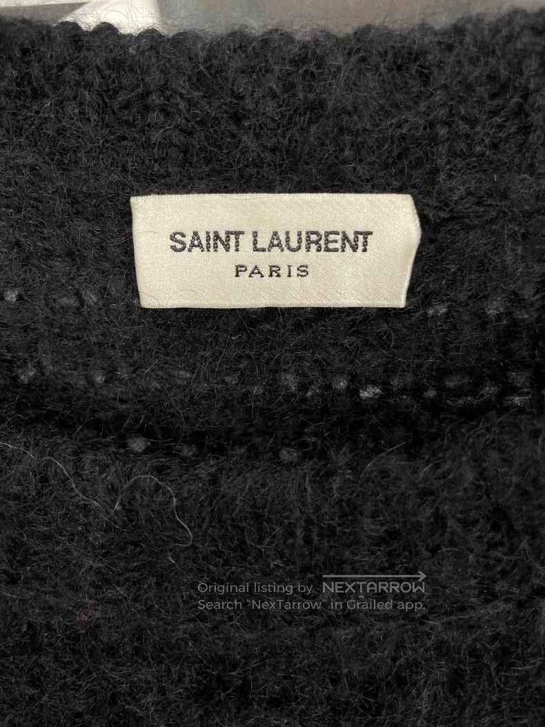 Saint Laurent Paris Saint Laurent Black Logo Sweater. Size US M / EU 48-50 / 2 - 3 Thumbnail