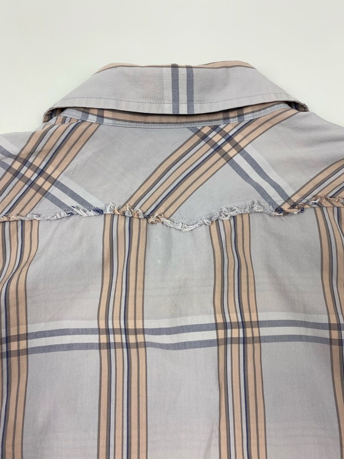 Diesel Y2K Vintage Diesel Purple Check Western Snap Button Up Shirt Size US M / EU 48-50 / 2 - 6 Thumbnail