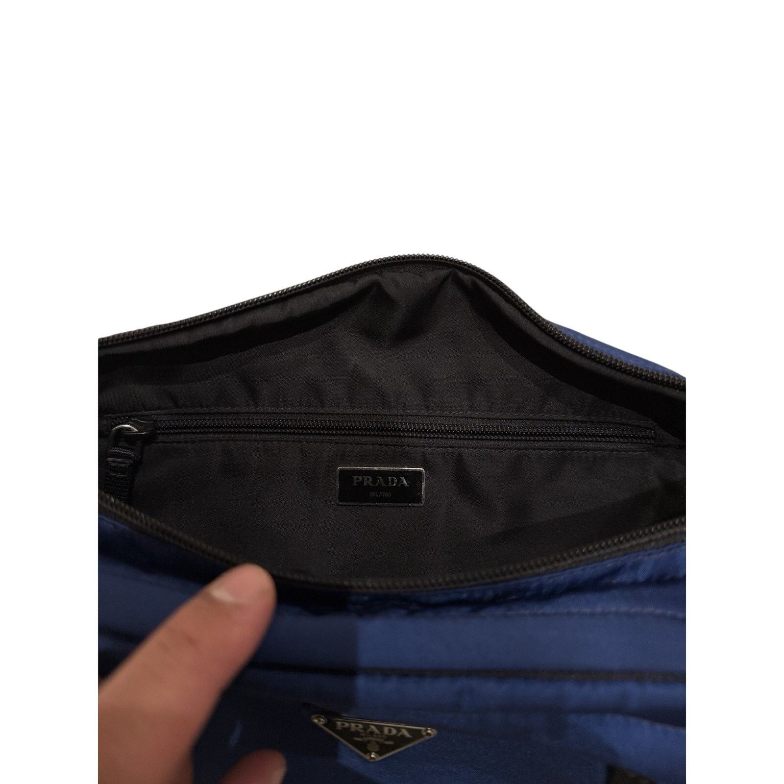 Prada PRADA Nylon Cross Body Bag 2VL005 Blue Size ONE SIZE - 4 Thumbnail