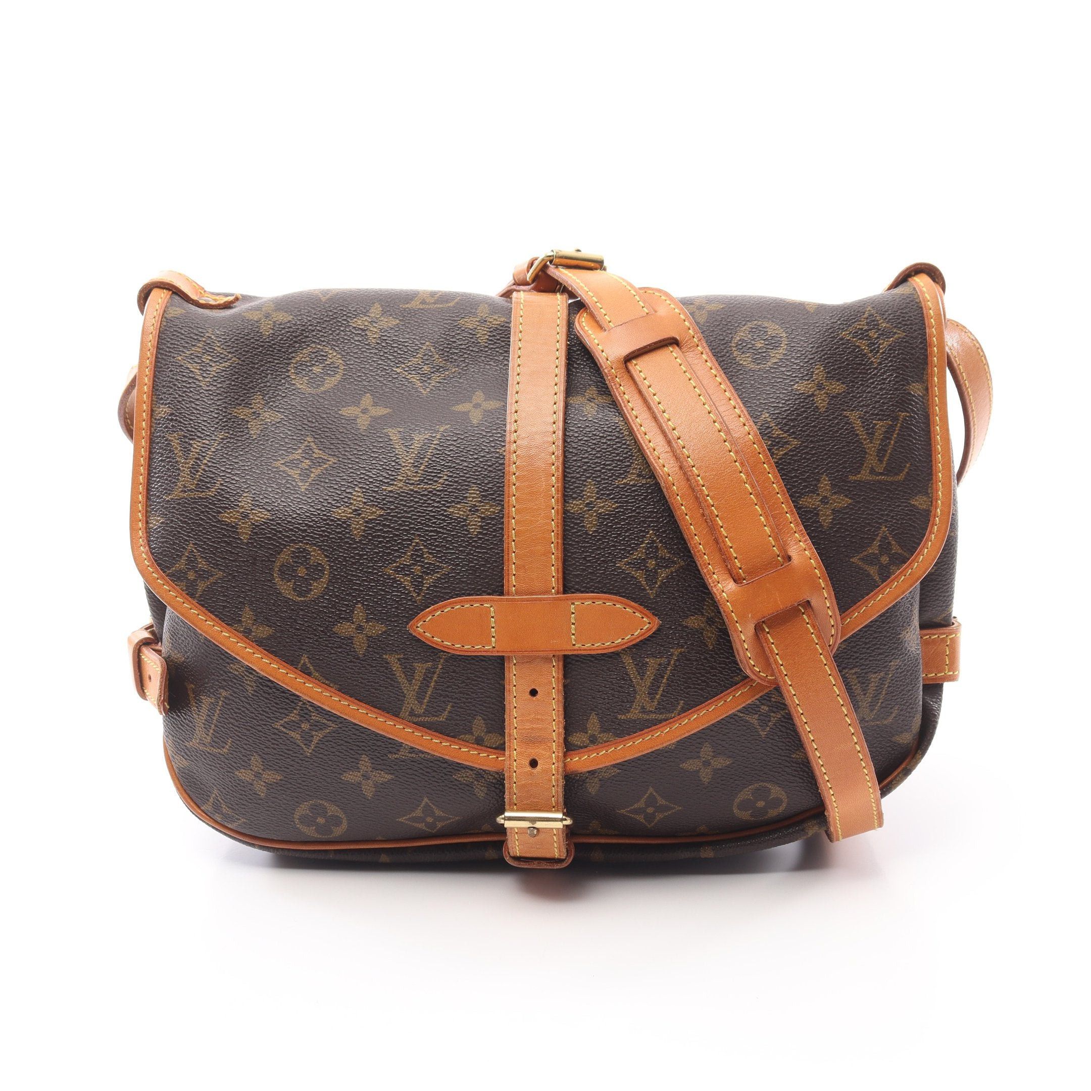 Louis Vuitton Louis Vuitton Saumur 30 Monogram Shoulder Bag Leather Brown Size ONE SIZE - 1 Thumbnail