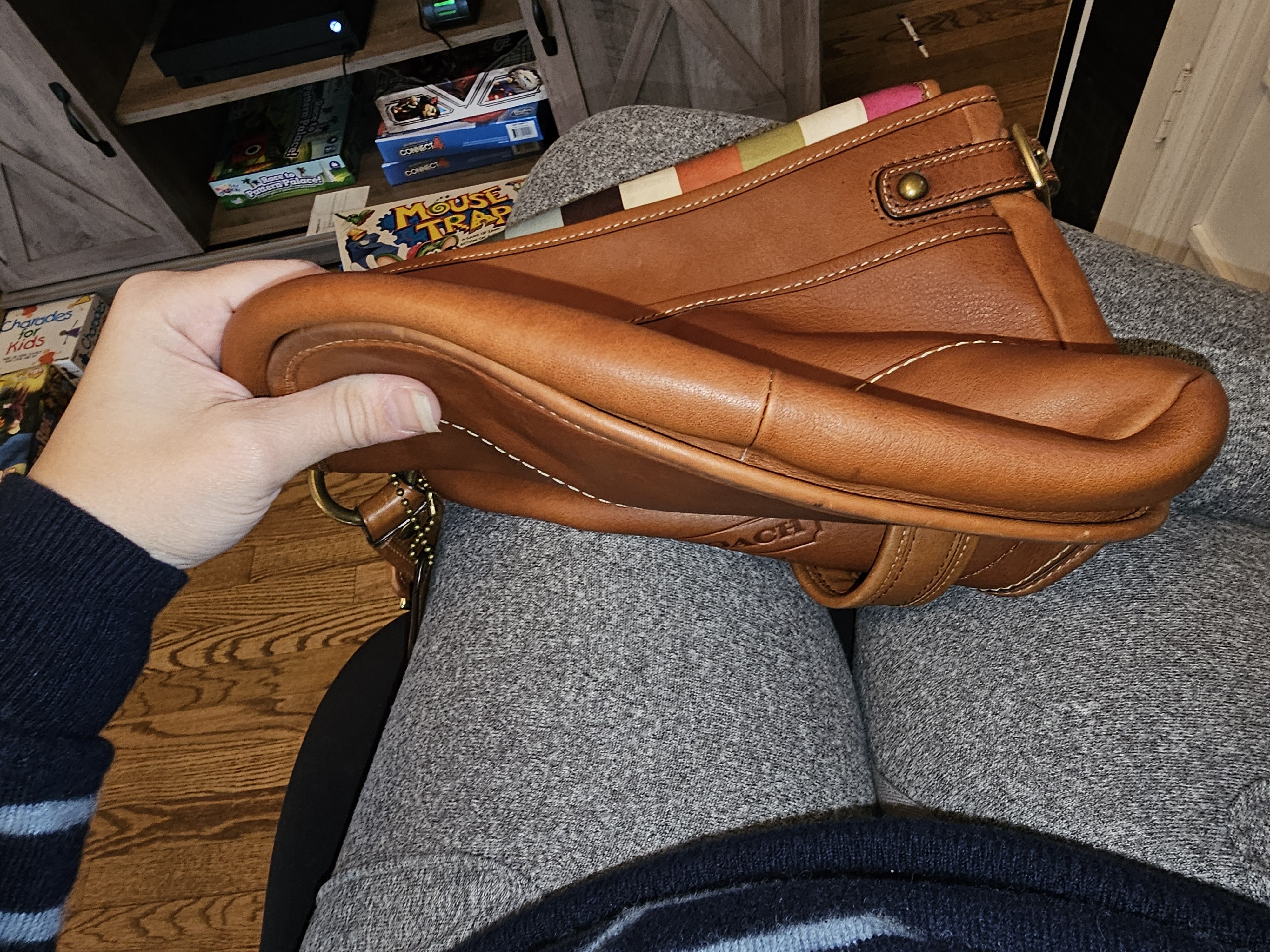 Coach RARE VINTAGE COACH LEGACY BROWN VACHETTA LEATHER HANDBAG Size ONE SIZE - 7 Thumbnail