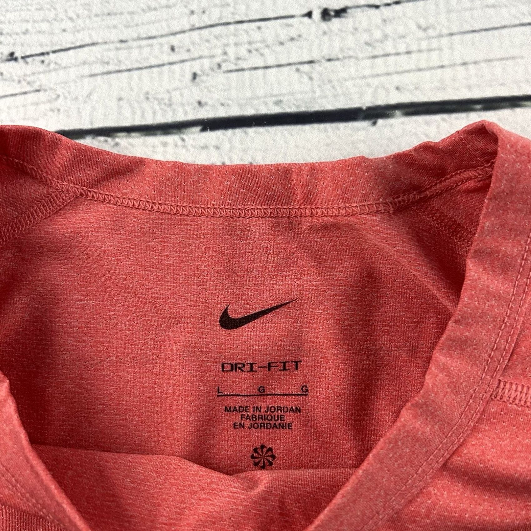 Nike Nike Dri-Fit Athletic Short Sleeve T Shirt Men L Salmon Pink Size US L / EU 52-54 / 3 - 3 Thumbnail