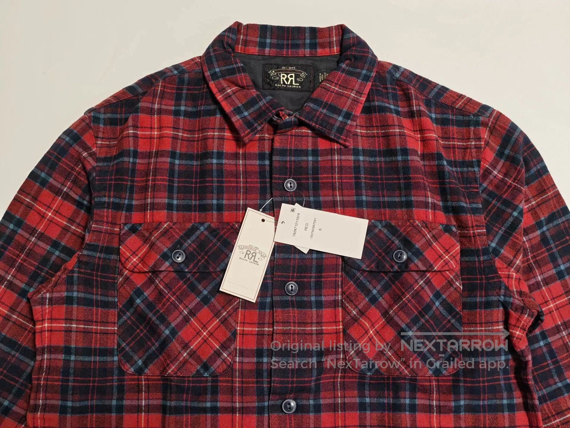 RRL Ralph Lauren Ralph Lauren RRL Red Black Plaid Shirt. Size US S / EU 44-46 / 1 - 2 Thumbnail