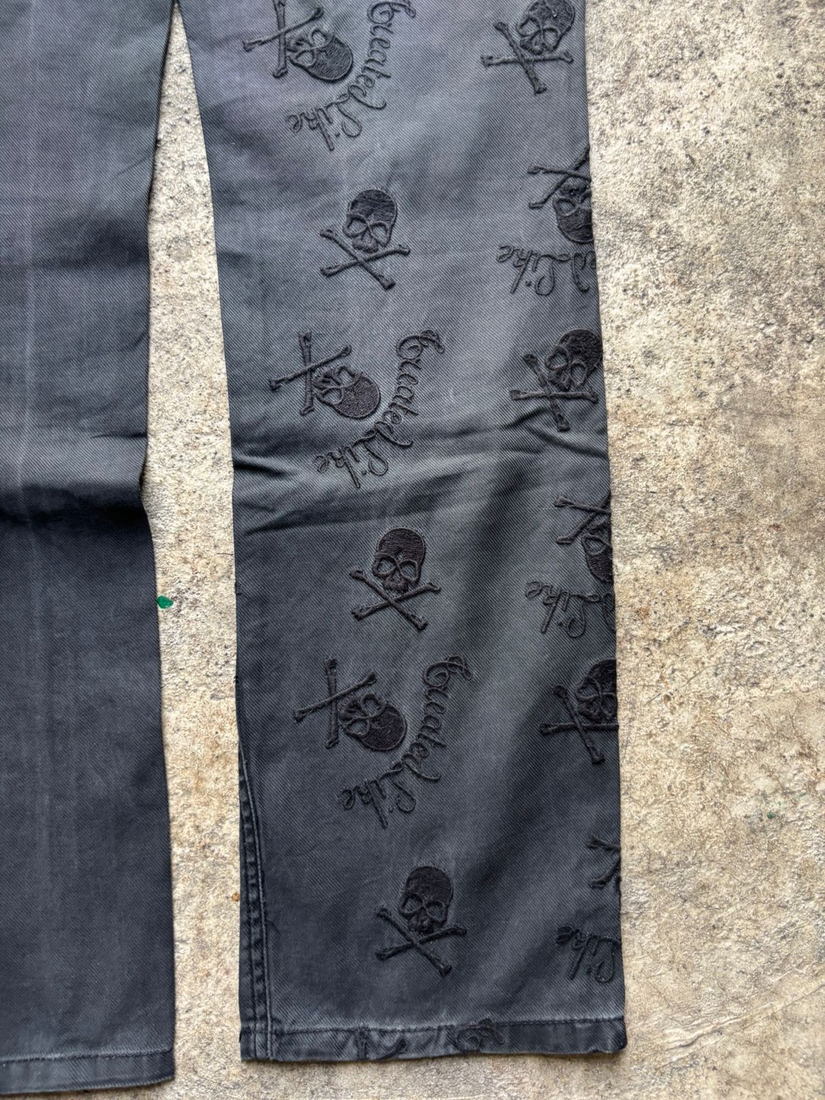 Japanese Brand 2000s Semantic Design Japan Skull Poem SeditionariesPants Size US 30 / EU 46 - 6 Thumbnail