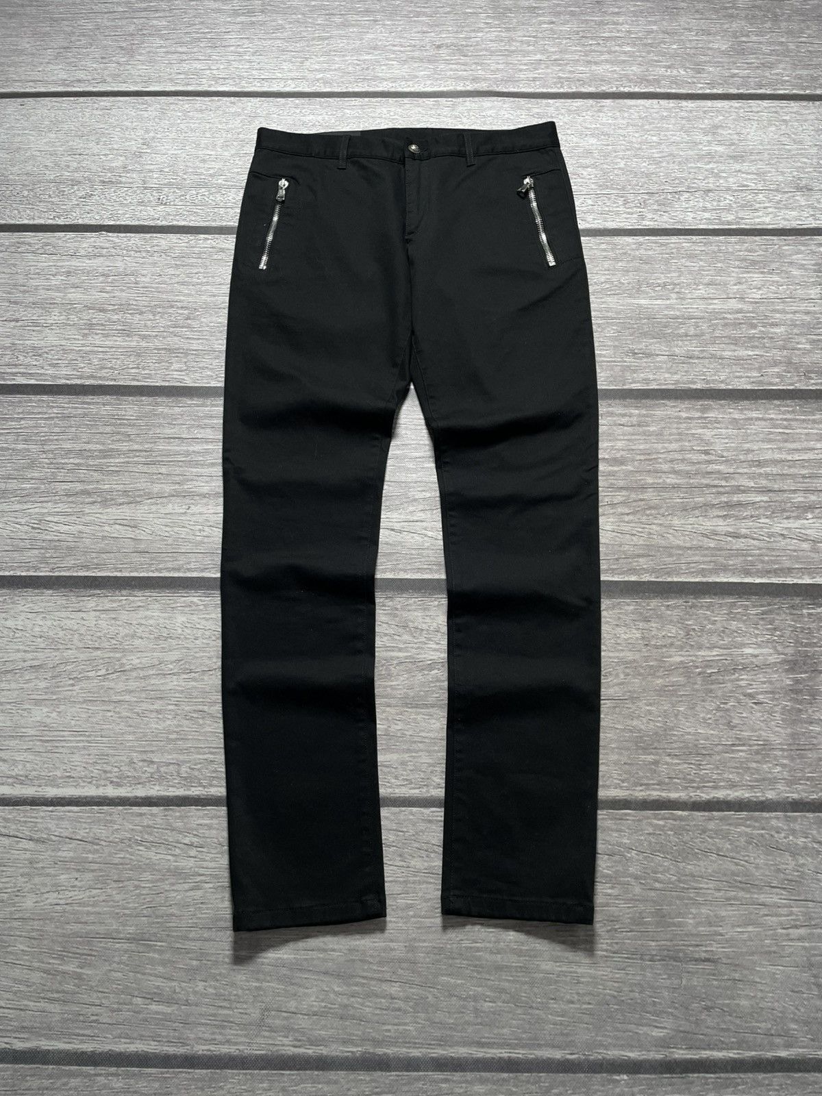 Balmain Balmain B Logo Black Chino Trousers Pants Size US 32 / EU 48 - 4 Thumbnail