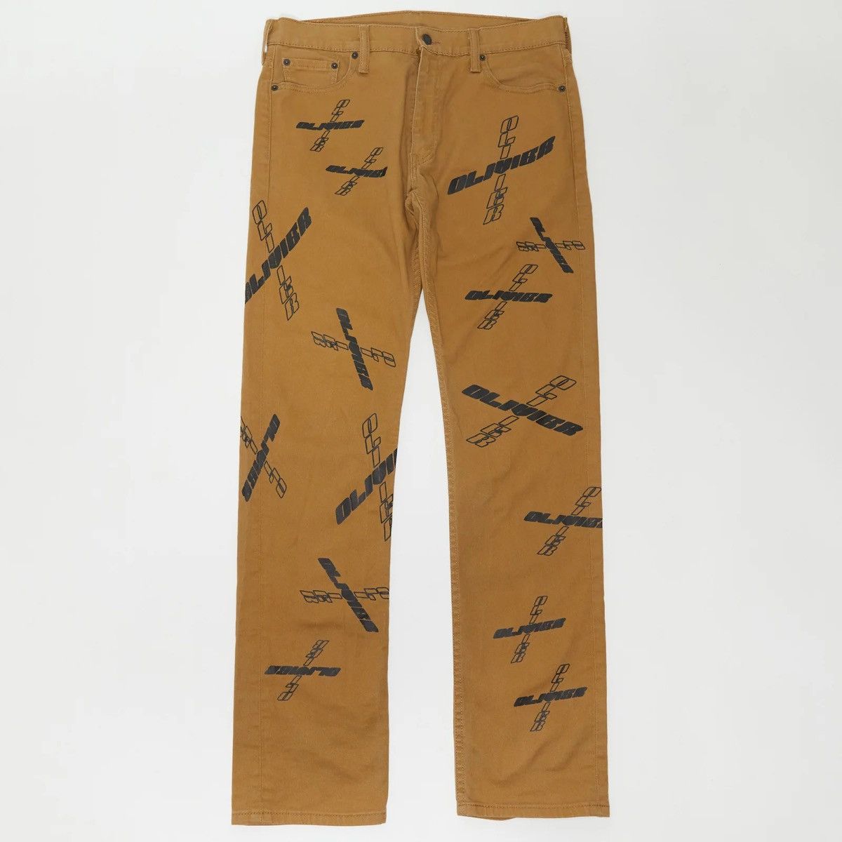 Other OLIVIER CROSS LOGO KHAKI JEANS Size US 32 / EU 48 - 1 Thumbnail