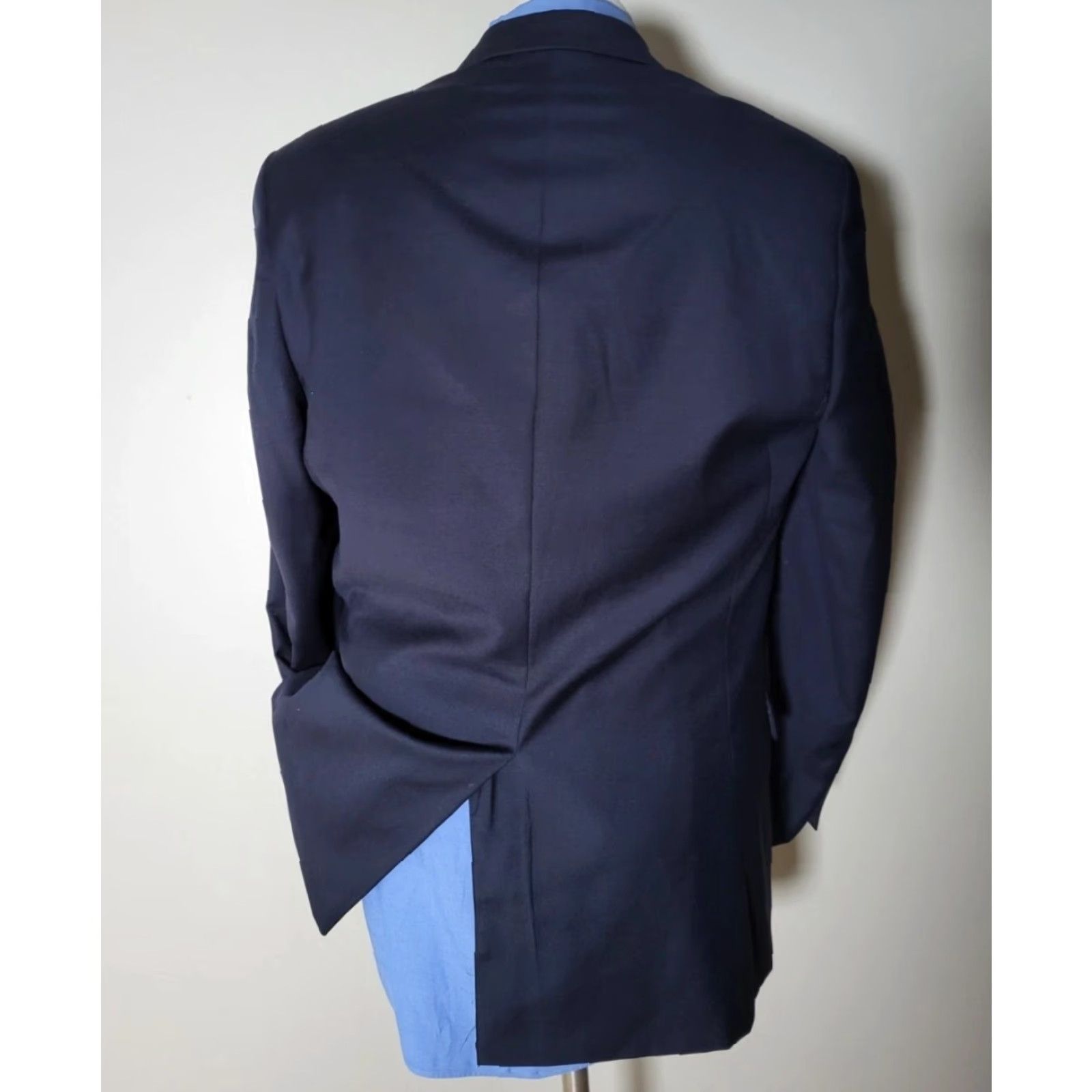 Ralph Lauren Ralph Lauren Blazer Wool Polyester Navy Blue 42L Mens Two-Button Notch Lapel Long Single-Breasted 1 Vent Solid Vintage? No (avoid extra) Size US XL / EU 56 / 4 - 5 Thumbnail