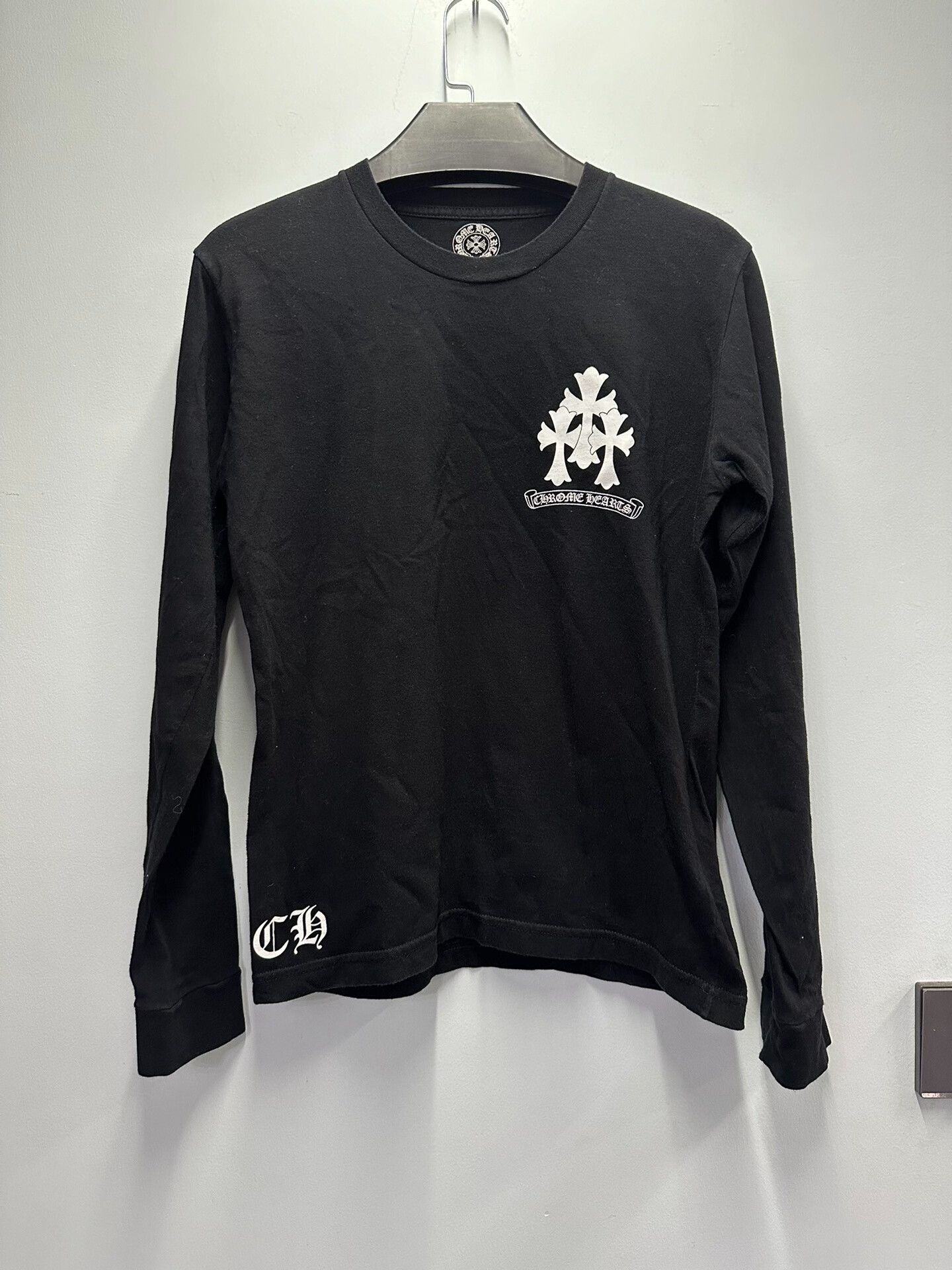 Chrome Hearts Chrome Hearts Black Long Sleeve Top Size L / US 10 / IT 46 - 1 Thumbnail