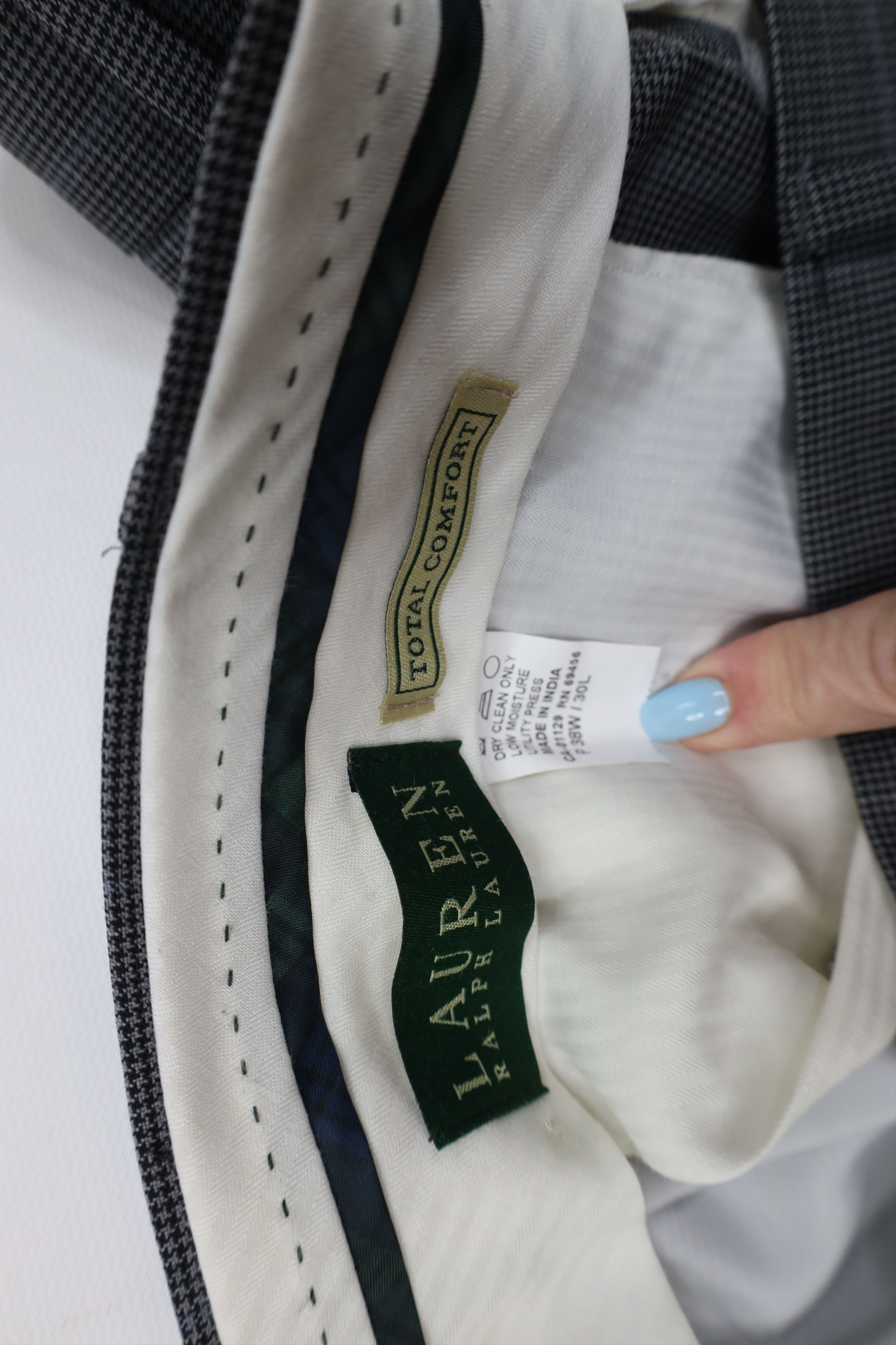 Polo Ralph Lauren Vintage Ralph Lauren Wide Leg Chino Pants Houndstooth Size US 38 / EU 54 - 7 Thumbnail