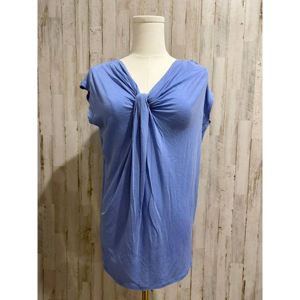 Michael Kors Michael Michael Kors Blouse Women's Medium Blue Tunic Top Size M / US 6-8 / IT 42-44 - 2 Thumbnail