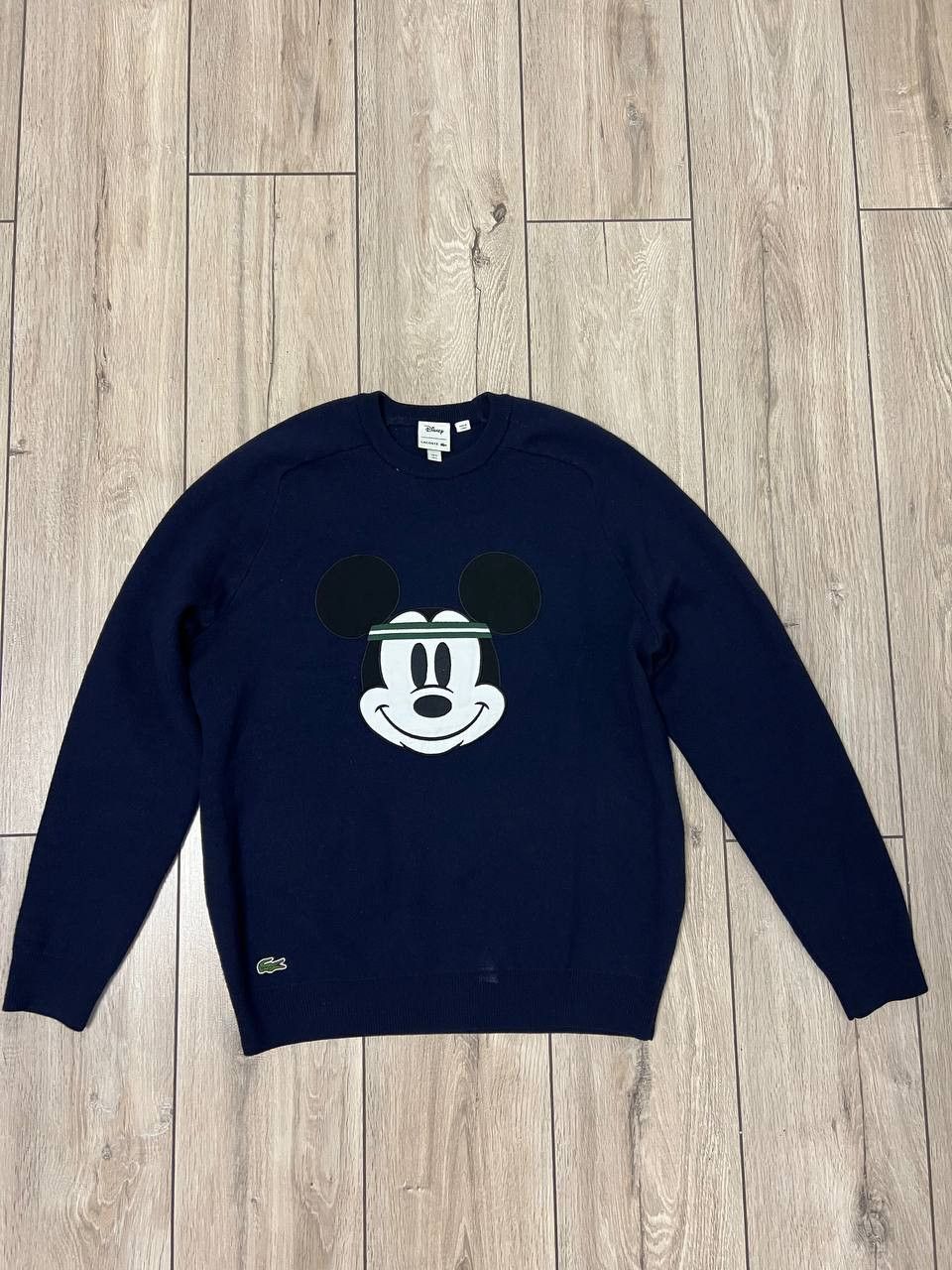 Men s Disney Lacoste Mickey Face Sweatshirt Sweater size L