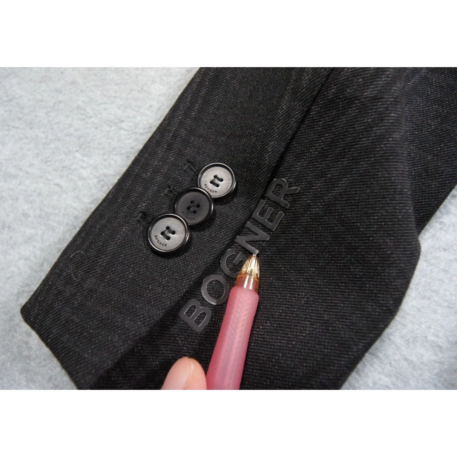 Bogner Bogner Blazer Womens 4 Black Double Breasted Jacket Wool Blend Casual Business Size S / US 4 / IT 40 - 7 Thumbnail