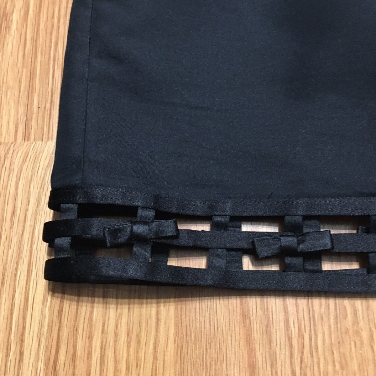 Dsquared2 Dsquared2 Black Cotton Silk Mini Skirt EU 44 Size 30" / US 8 / IT 44 - 6 Thumbnail