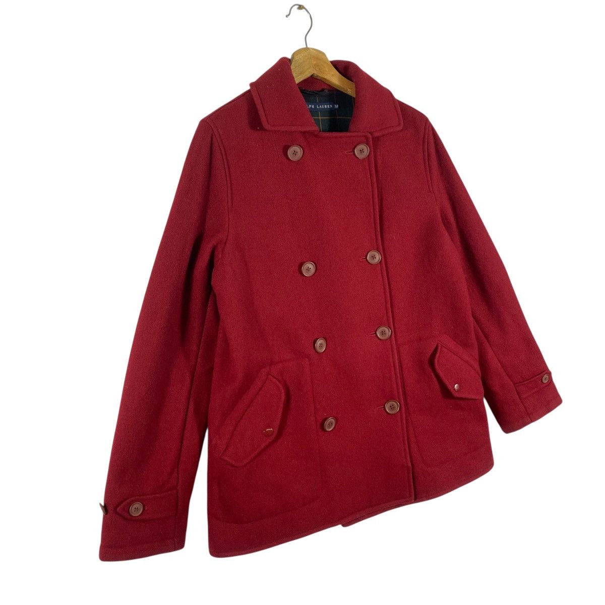 Ralph Lauren Vintage Ralph Lauren Double Coat Half Coat 3F Size Red Size M / US 6-8 / IT 42-44 - 3 Thumbnail