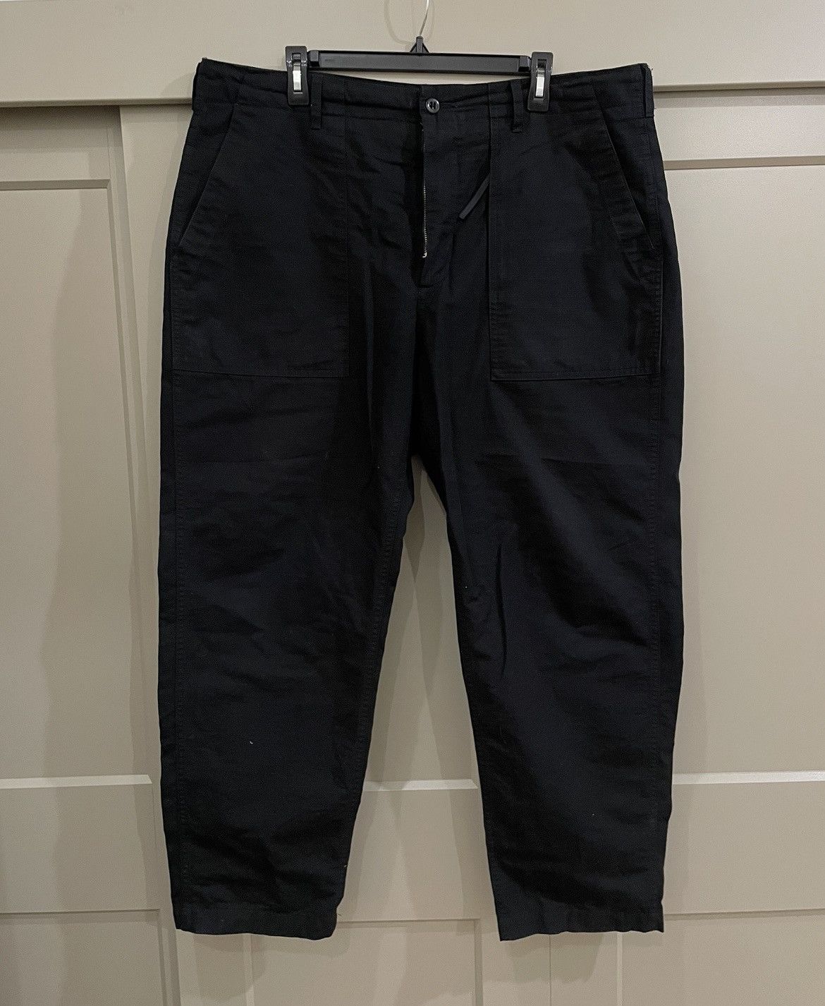 Image of Engineered Garments Black Fatigue Pants Ripstop, Men's (Size 36)