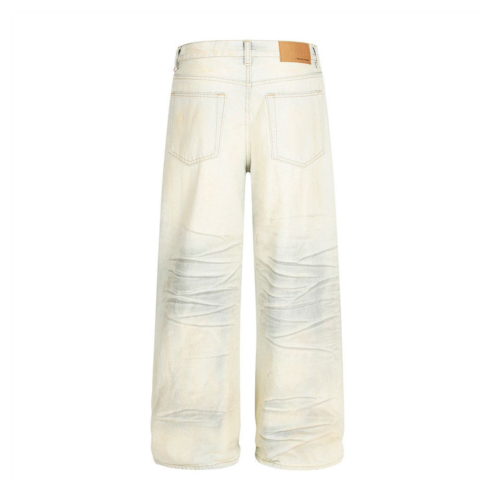 Japanese Brand × Jean Heavy washed men's punk distressed dirty ripped jeans Size US 32 / EU 48 - 3 Thumbnail