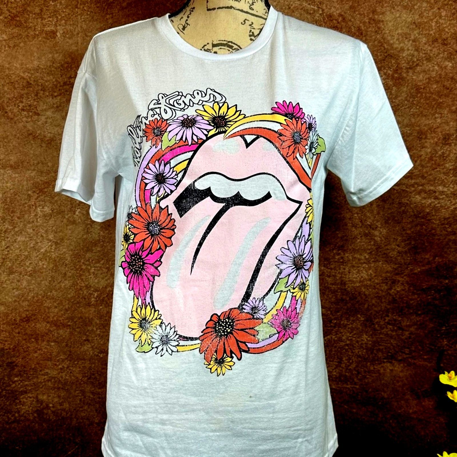 Other Rolling Stones T-Shirt White with flowers size M Size M / US 6-8 / IT 42-44 - 2 Thumbnail