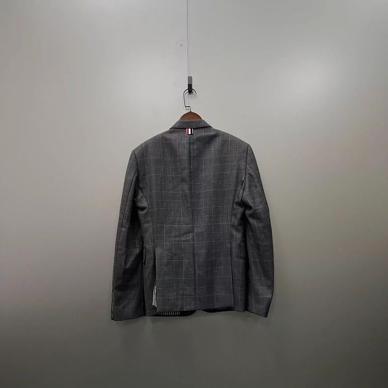 Thom Browne Thom browne Size 3 Gray plaid full-print suit 2503-Nextarr Size 40R - 2 Thumbnail