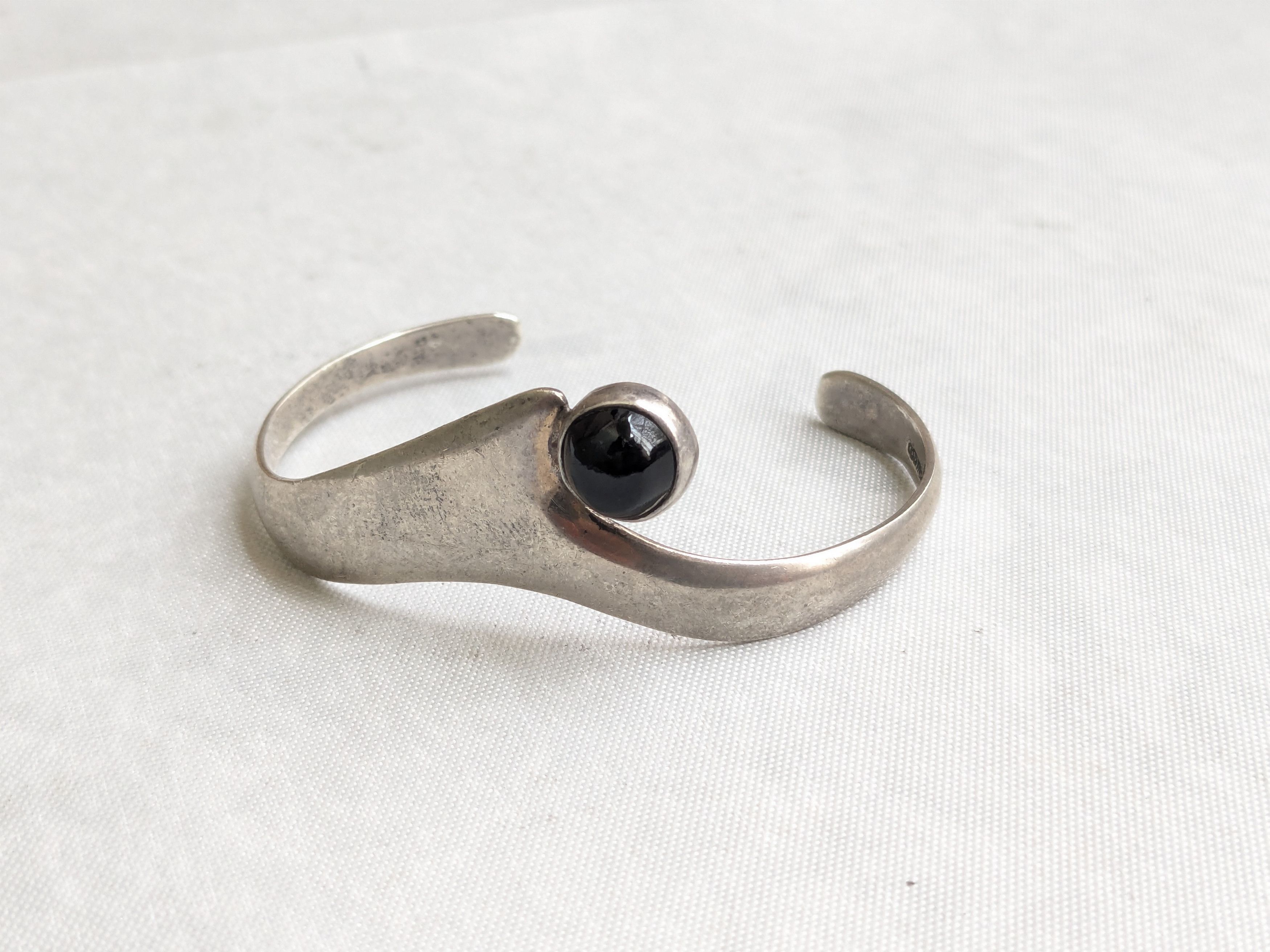 Jewelry Vintage Sterling Silver Cuff Bracelet Taxco Mexico 6.5" Size ONE SIZE - 1 Thumbnail