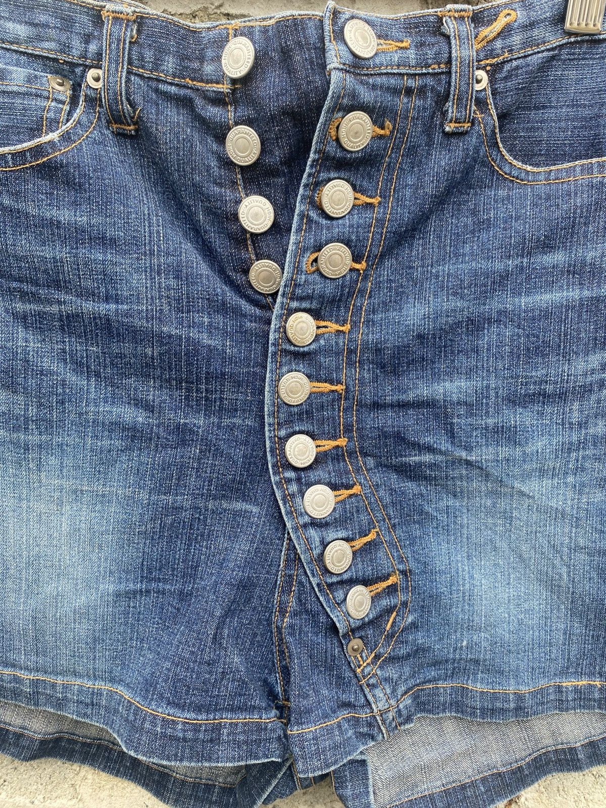 Issey Miyake × Zucca Zucca Denim Shorts Size 31" - 7 Thumbnail