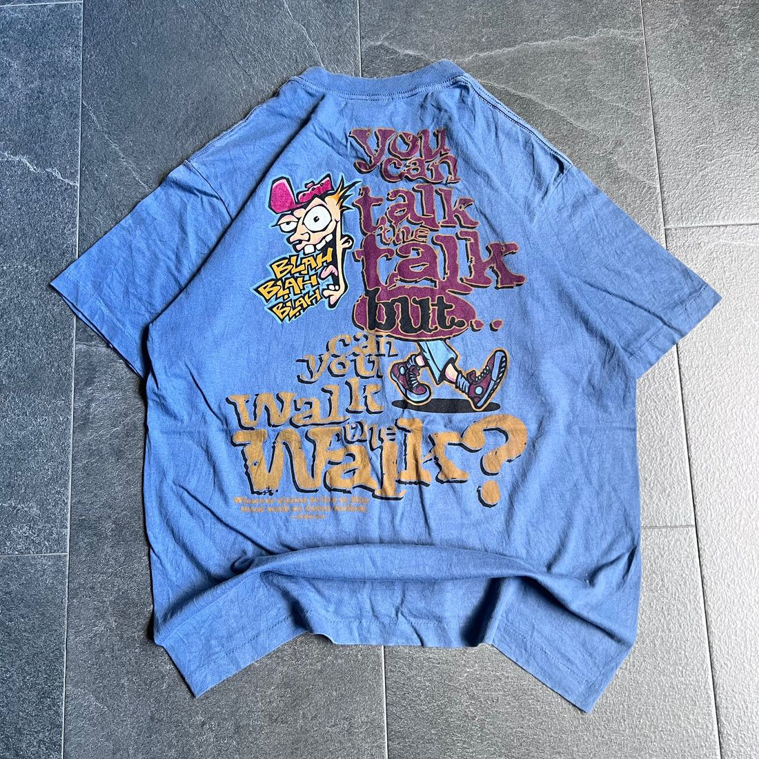 Vintage Vintage "Talk is Cheap" 90s Tee Size US L / EU 52-54 / 3 - 2 Thumbnail