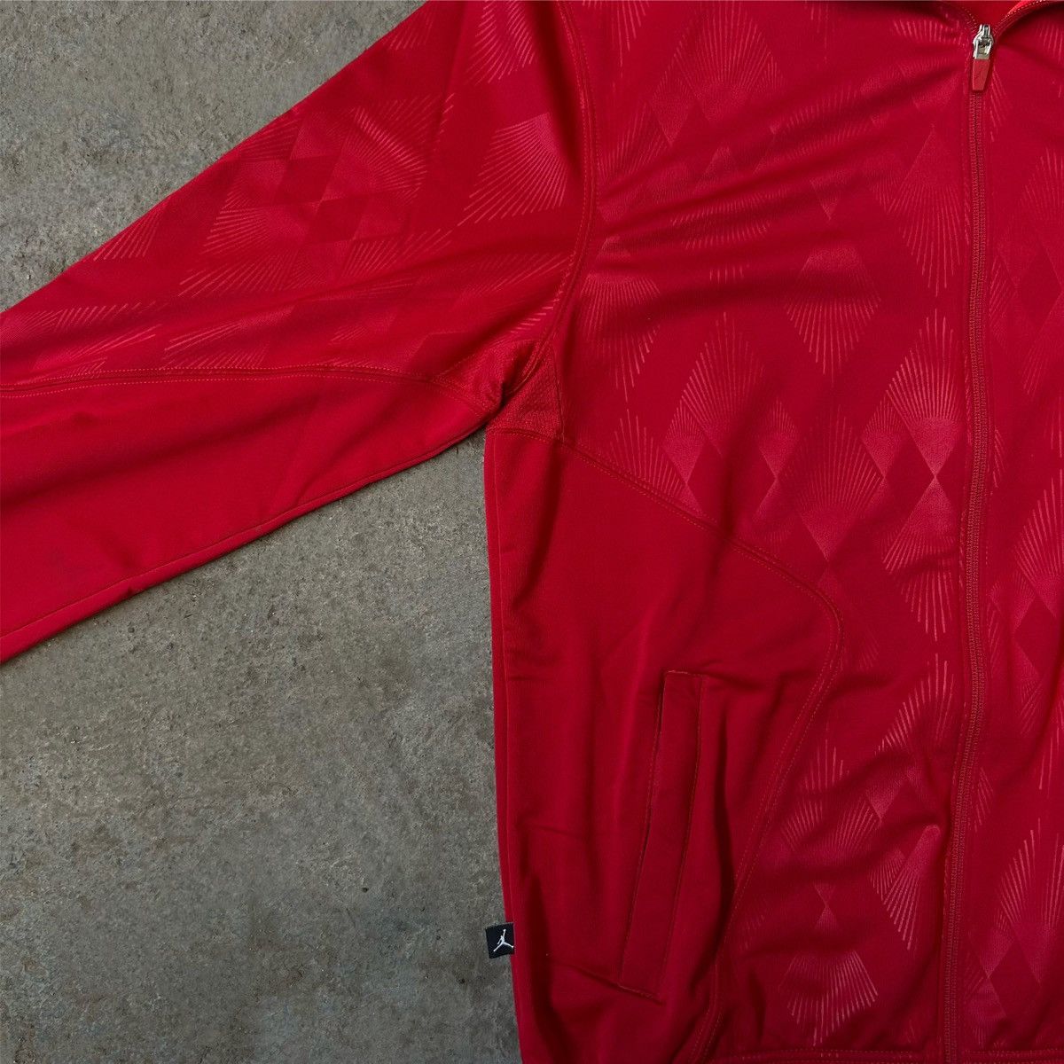 Jordan Brand × Nike Jordan Dri-Fit Classic Red Zip-Up Track Jacket Size US M / EU 48-50 / 2 - 2 Thumbnail