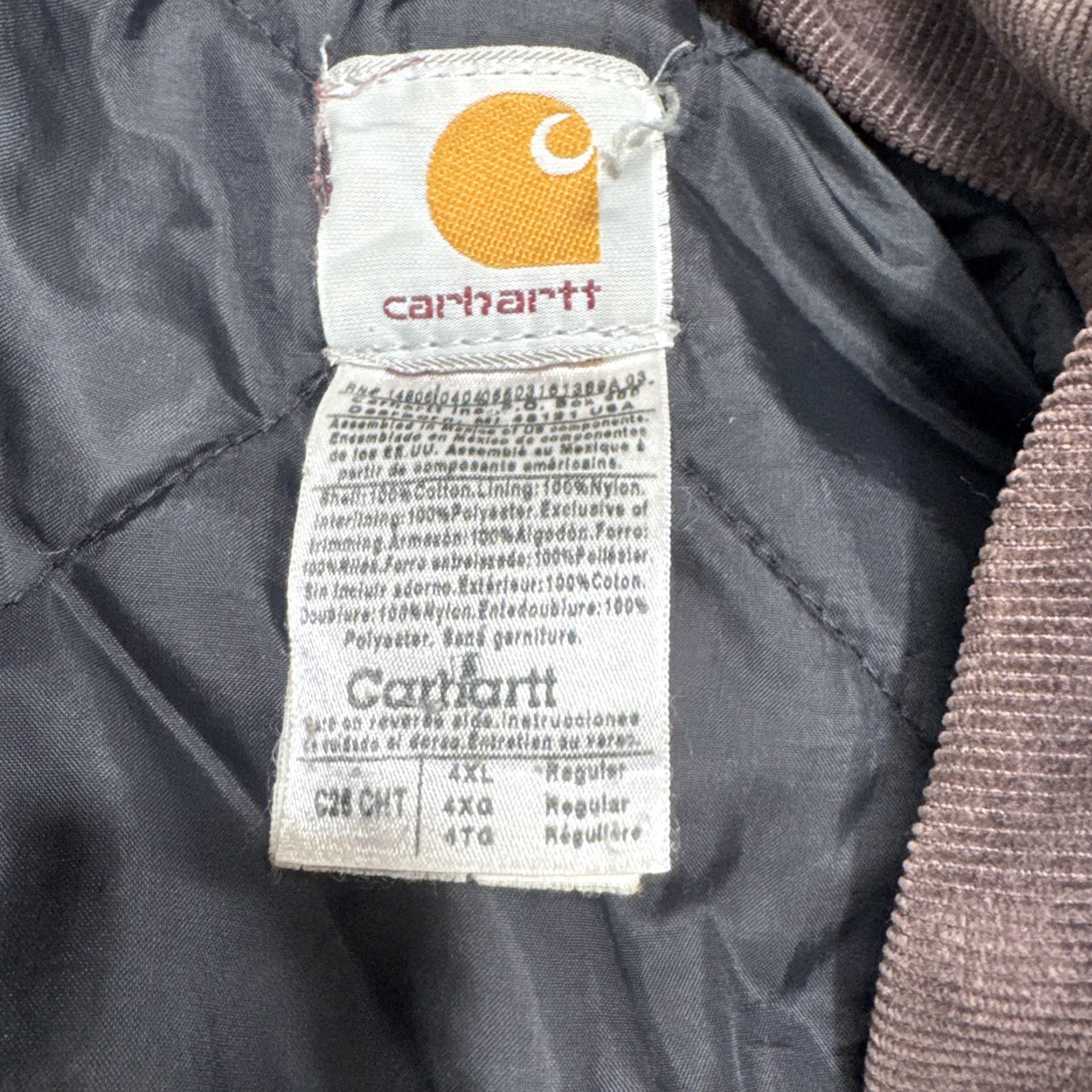Carhartt Carhartt Jacket C26 CHT Brown Duck Canvas Coat Quilt Lined Work 4XL Size Mens Size US XXL / EU 58 / 5 - 5 Thumbnail