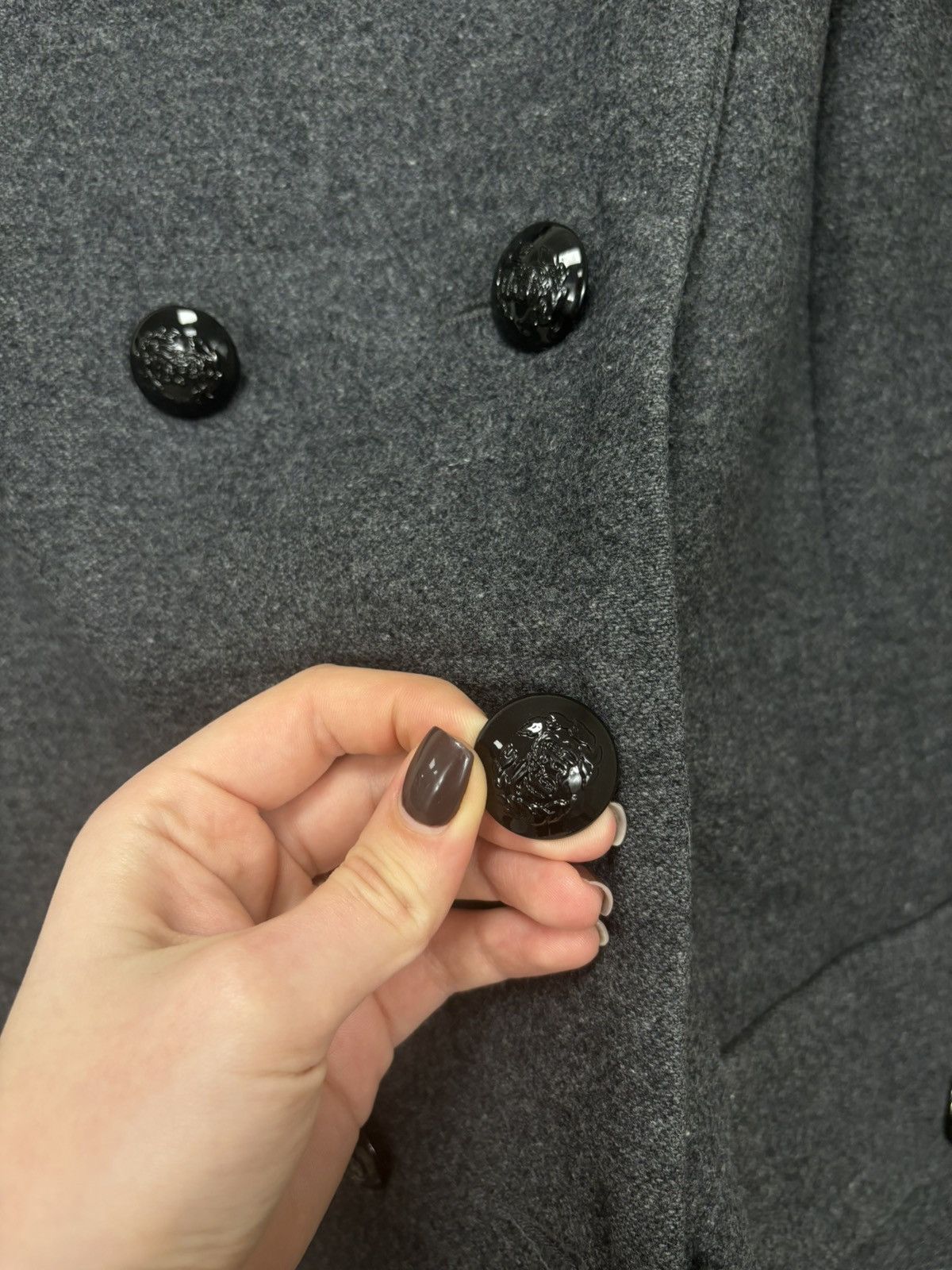 Burberry Thomas Burberry Women’s Double Breasted Wool Cashmere Coat Size M / US 6-8 / IT 42-44 - 9 Thumbnail