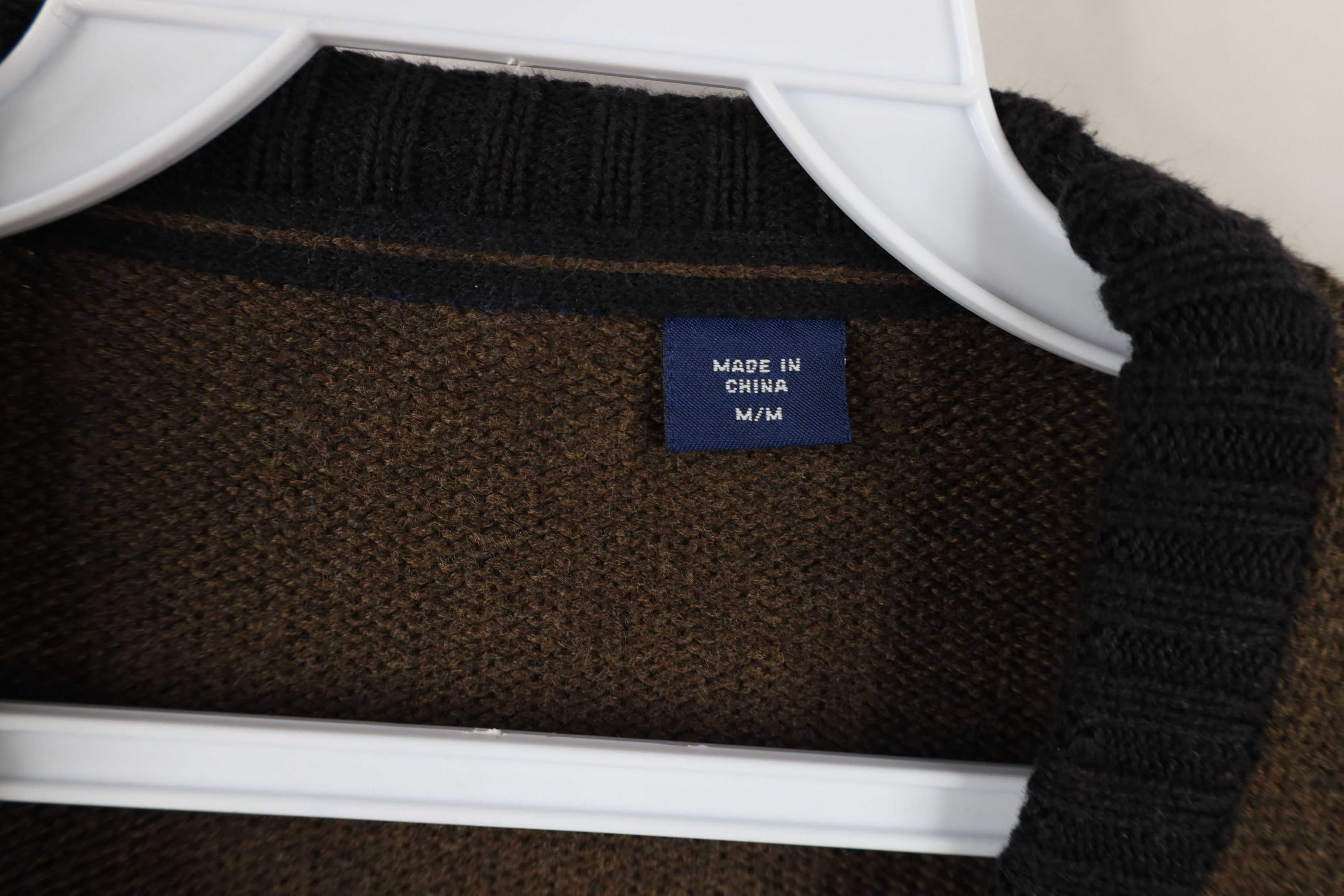 Vintage Vintage 90s Streetwear Block Striped Knit Sweater Brown Size US M / EU 48-50 / 2 - 5 Thumbnail