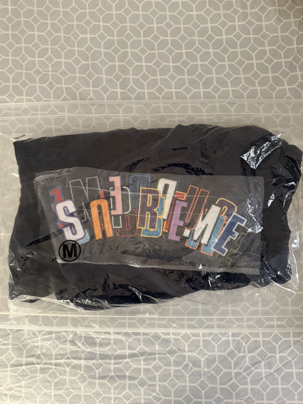 Supreme Supreme Stacked Crewneck Sz M Navy SS21 Size US M / EU 48-50 / 2 - 2 Thumbnail