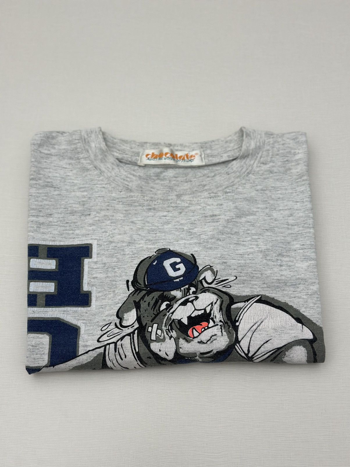 Chocolate Vintage 90s Georgetown Hoyas Crewneck L/S Tshirt Chocolate Size US M / EU 48-50 / 2 - 9 Thumbnail