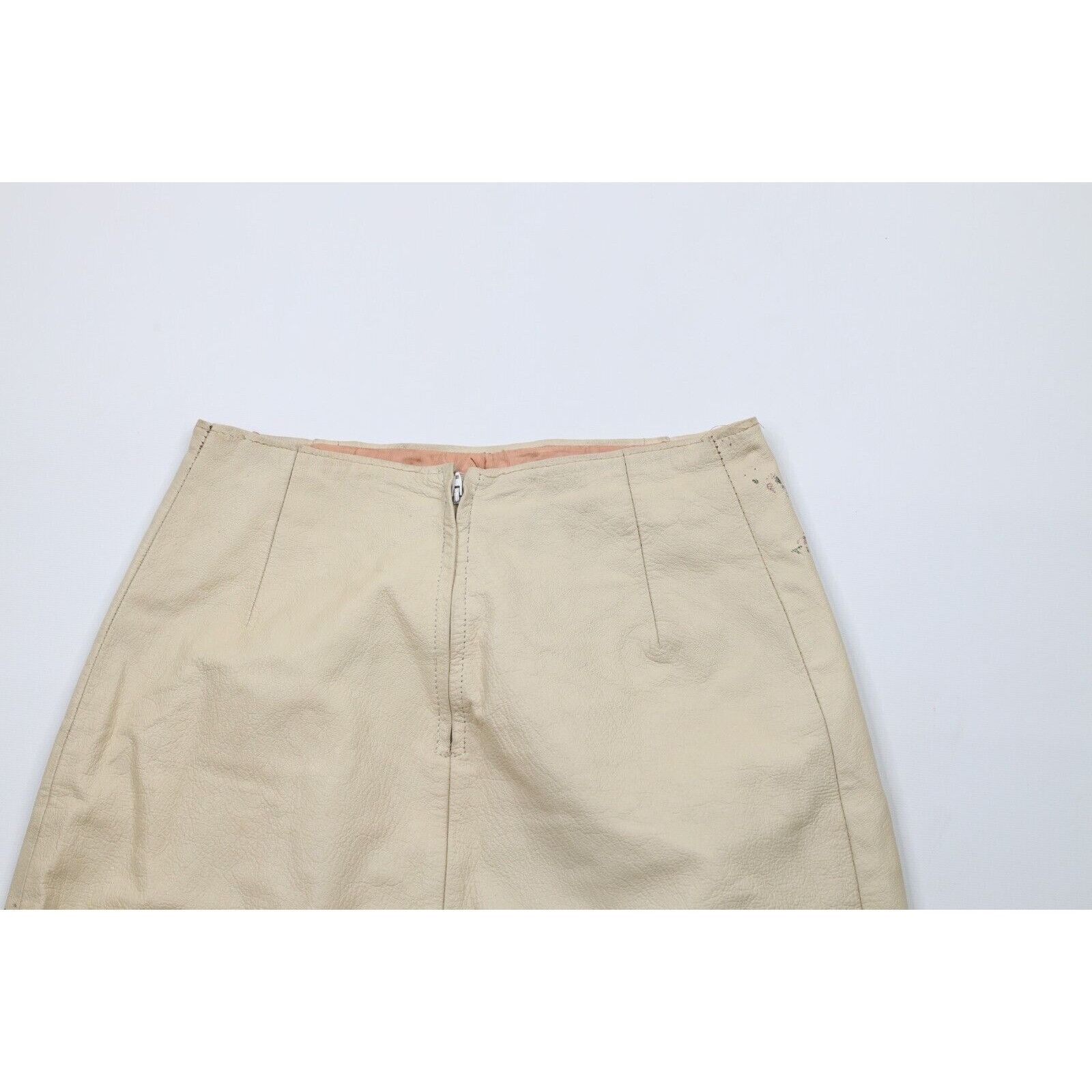 Vintage Vintage 70s Streetwear Distressed Leather Skirt Size 26" / US 2 / IT 38 - 9 Thumbnail