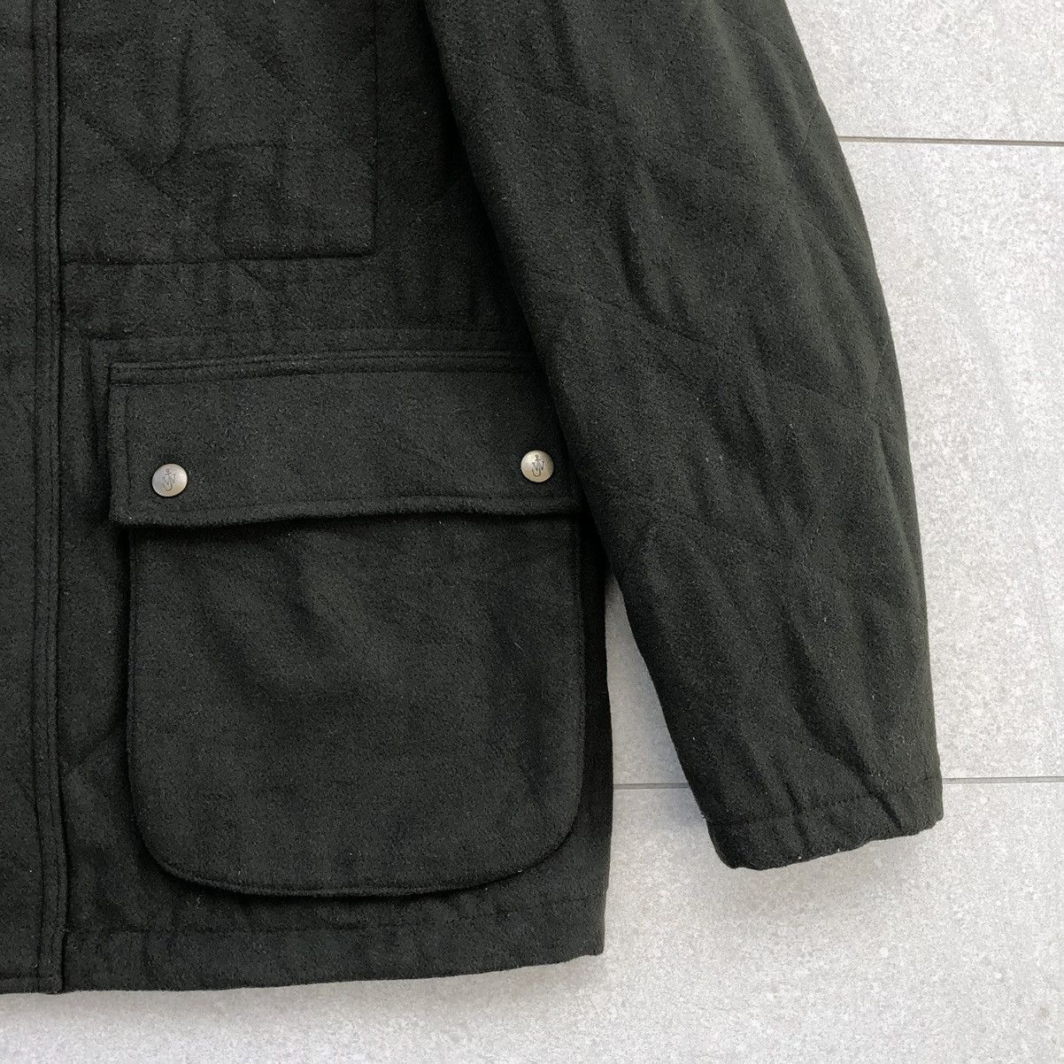 JW Anderson × Uniqlo Uniqlo x JW Anderson Green Wool Blended Quilted Jacket Men's Size US L / EU 52-54 / 3 - 6 Thumbnail
