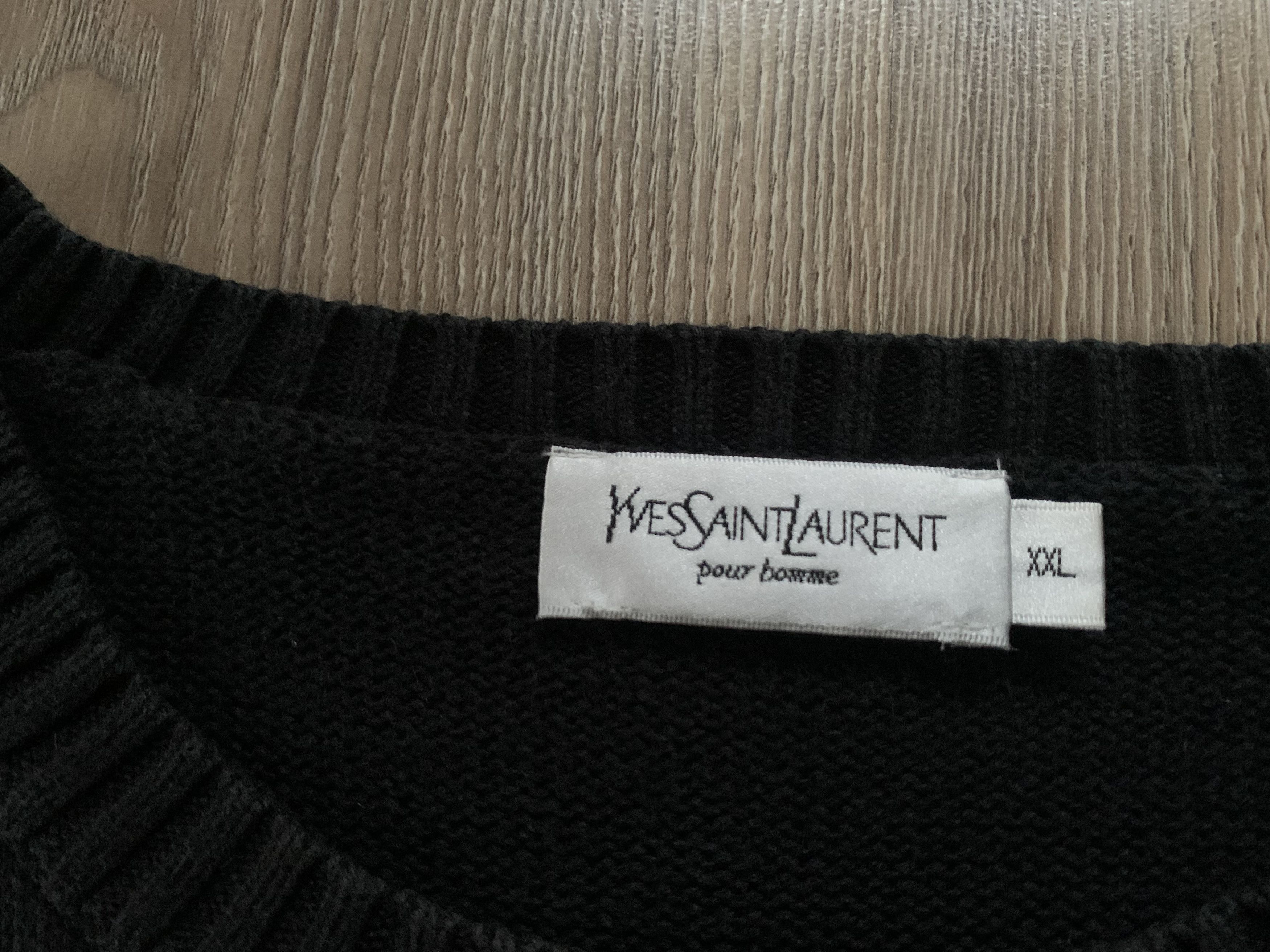 Yves Saint Laurent Vintage Yves Saint Laurent YSL Black Sweater Knit Jumper Size US XXL / EU 58 / 5 - 7 Thumbnail