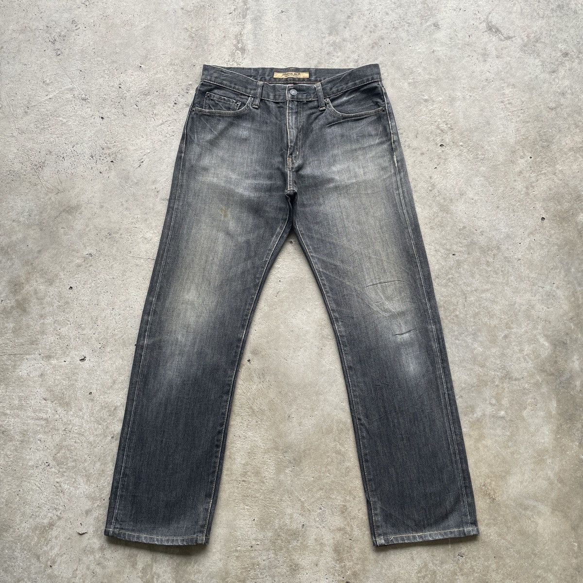 Japanese Brand × Jean W32💥 Vintage Japanese Brand Black Faded Jeans Denim Pants Size US 32 / EU 48 - 1 Thumbnail
