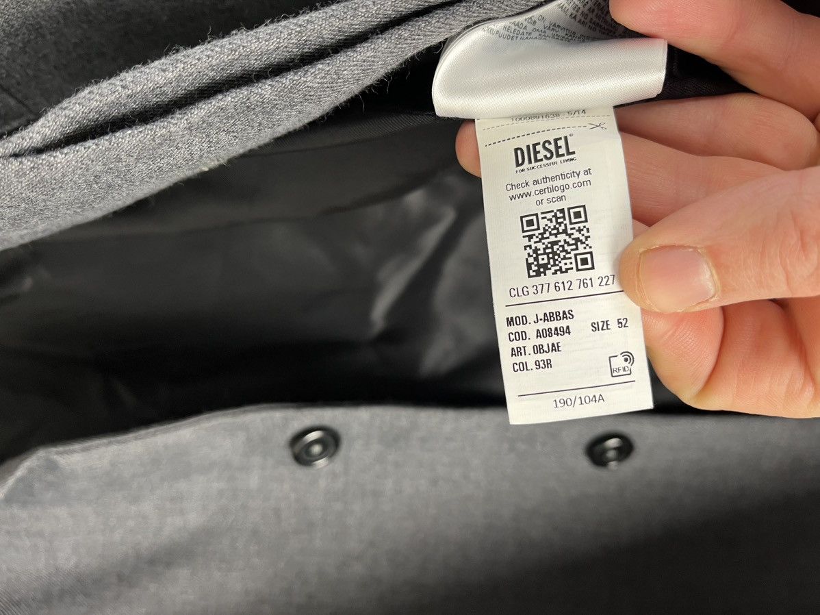 Diesel Diesel For Successful Living Men’s Gray Blazer Size Men’s 52 Size 52R - 8 Thumbnail