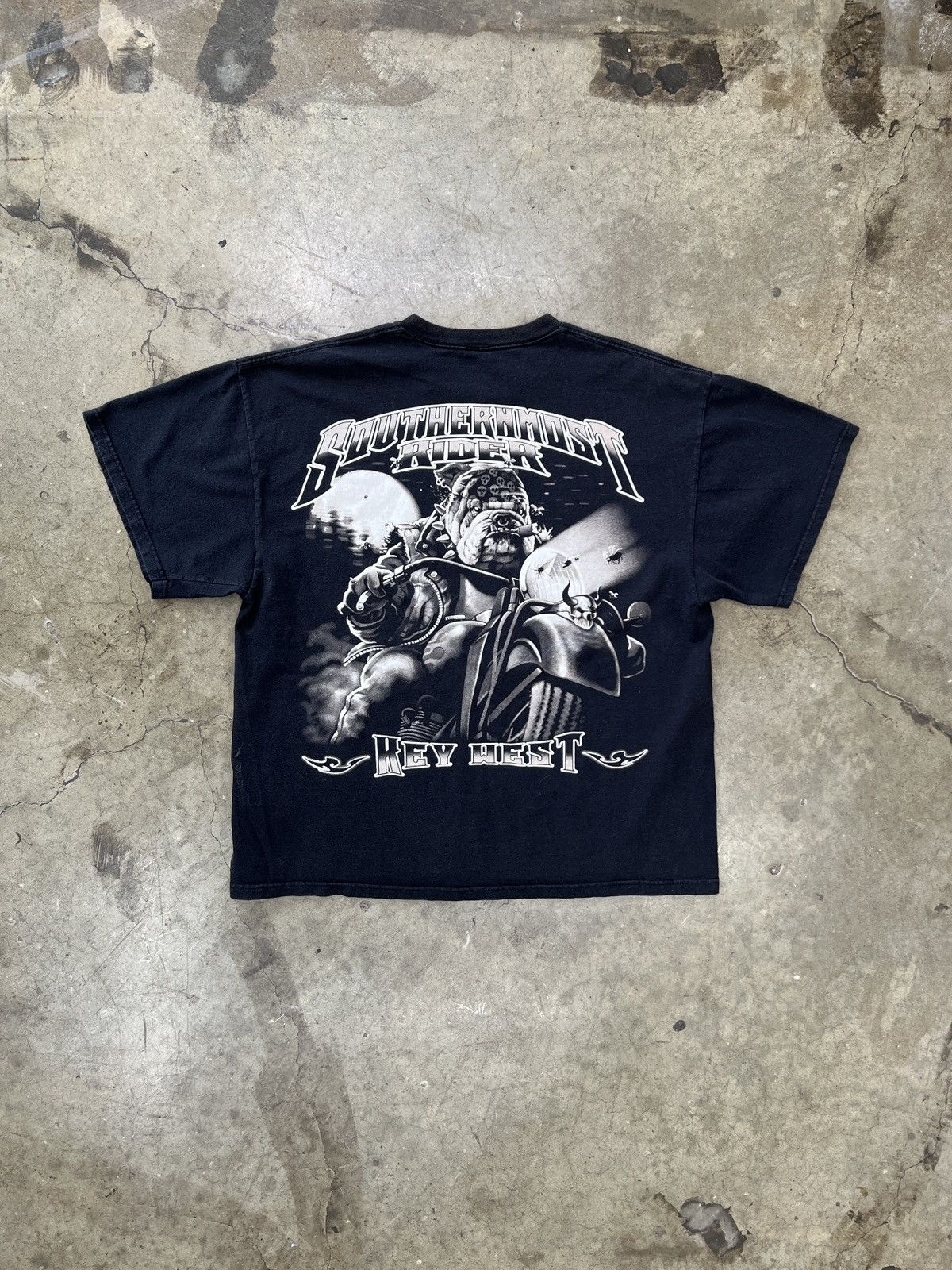 Harley Davidson Vintage Motorcycle Key West Bulldog Rider Tee XL Size US XL / EU 56 / 4 - 2 Thumbnail